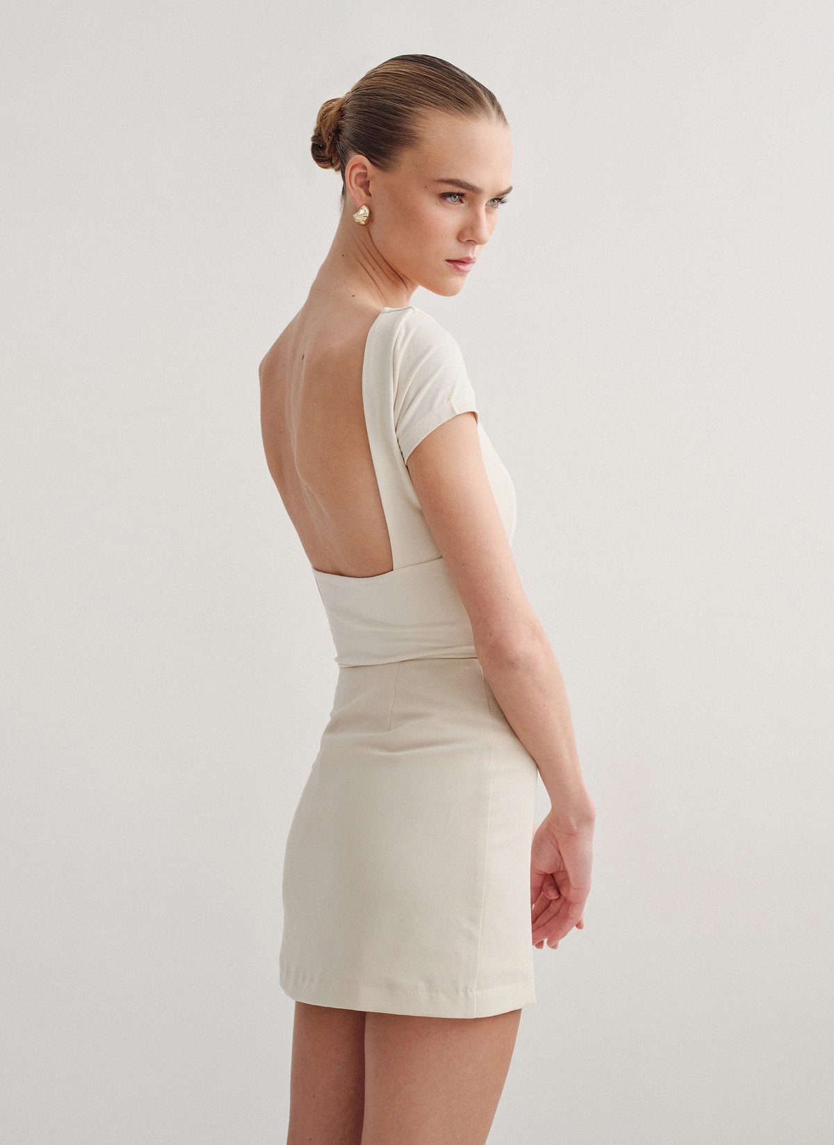 Γυναικείο κοντομάνικο κορμάκι bamboo