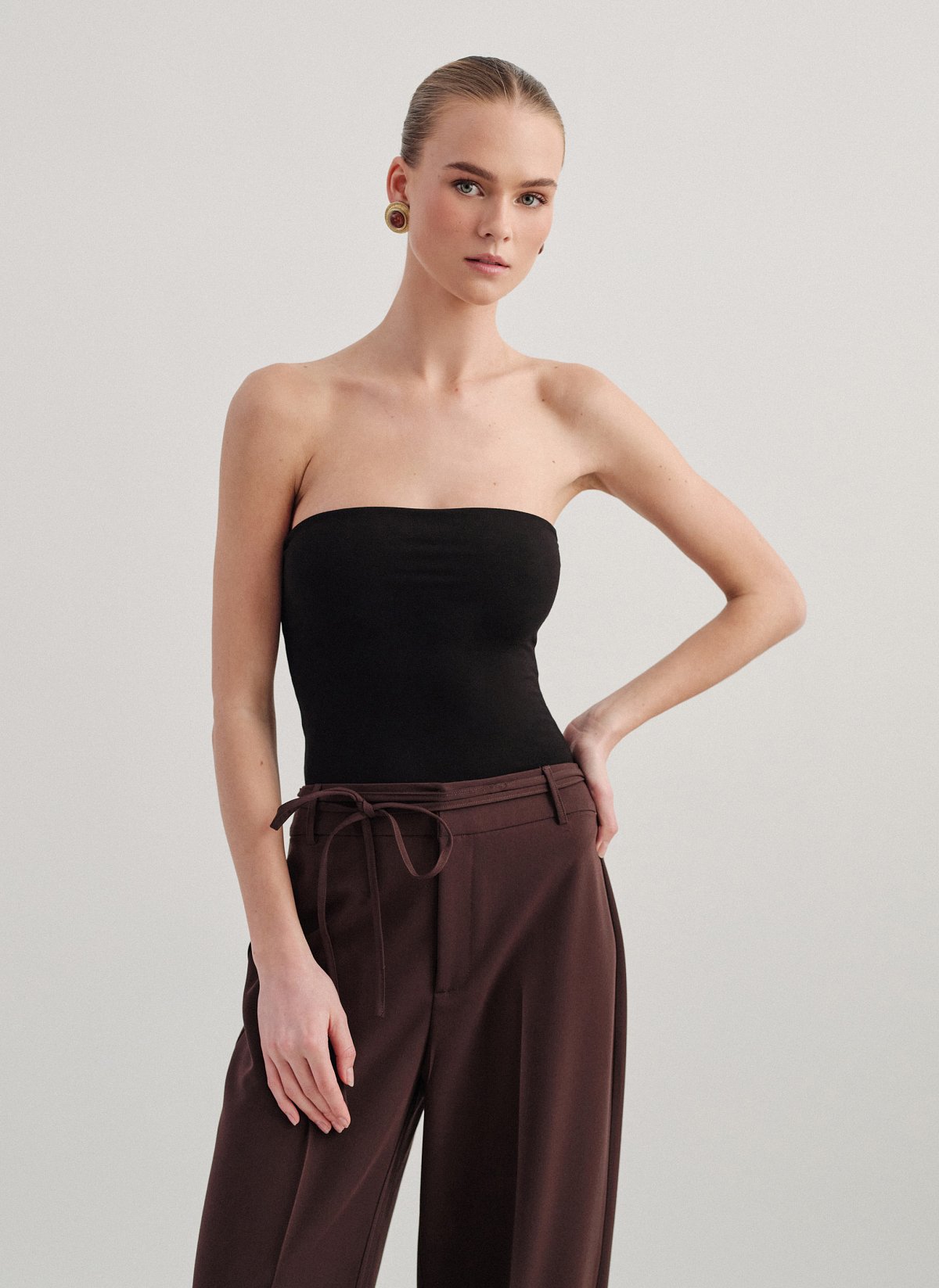 Γυναικείο στράπλες κορμάκι bamboo