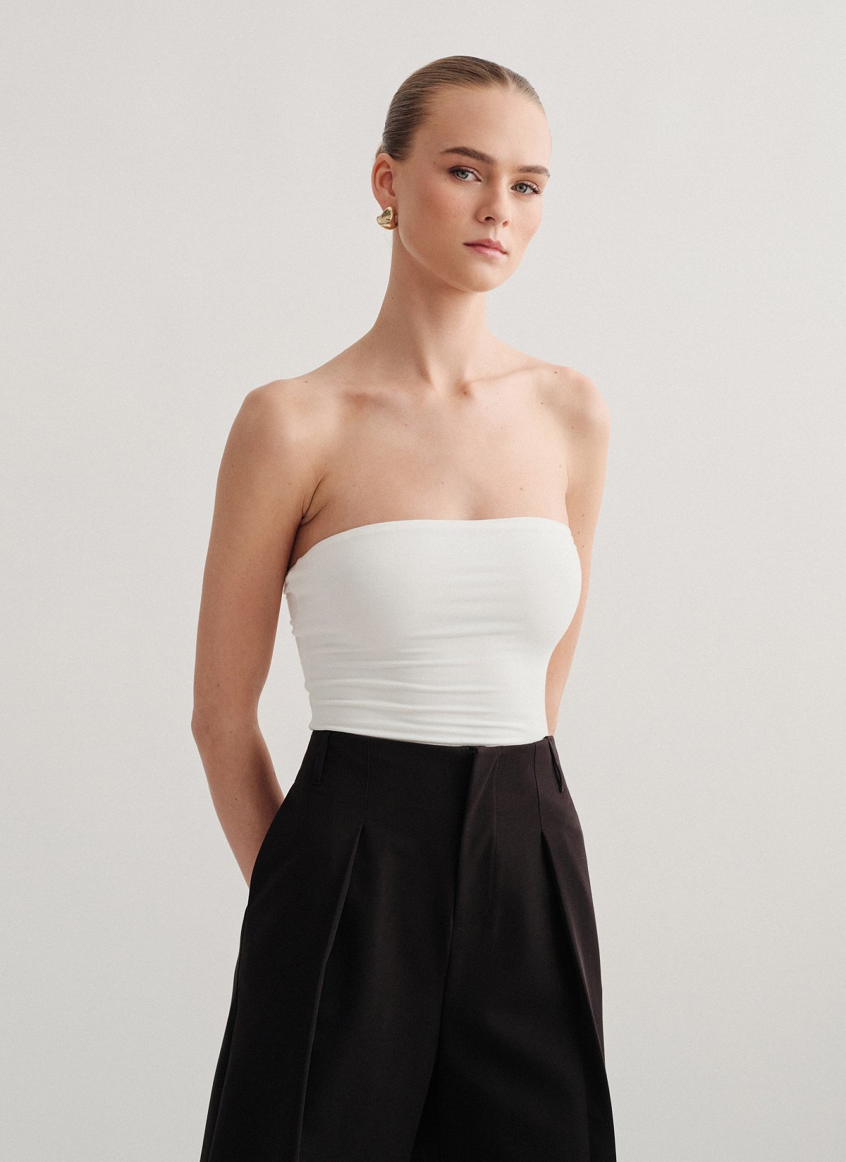 Γυναικείο στράπλες κορμάκι bamboo