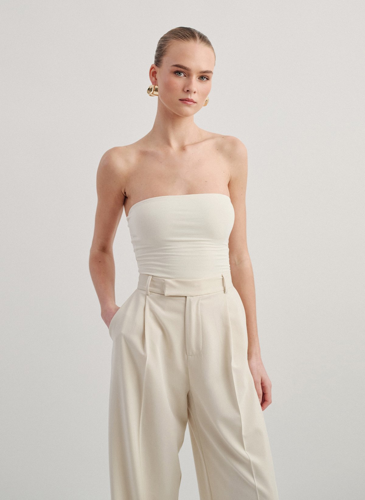 Γυναικείο στράπλες κορμάκι bamboo