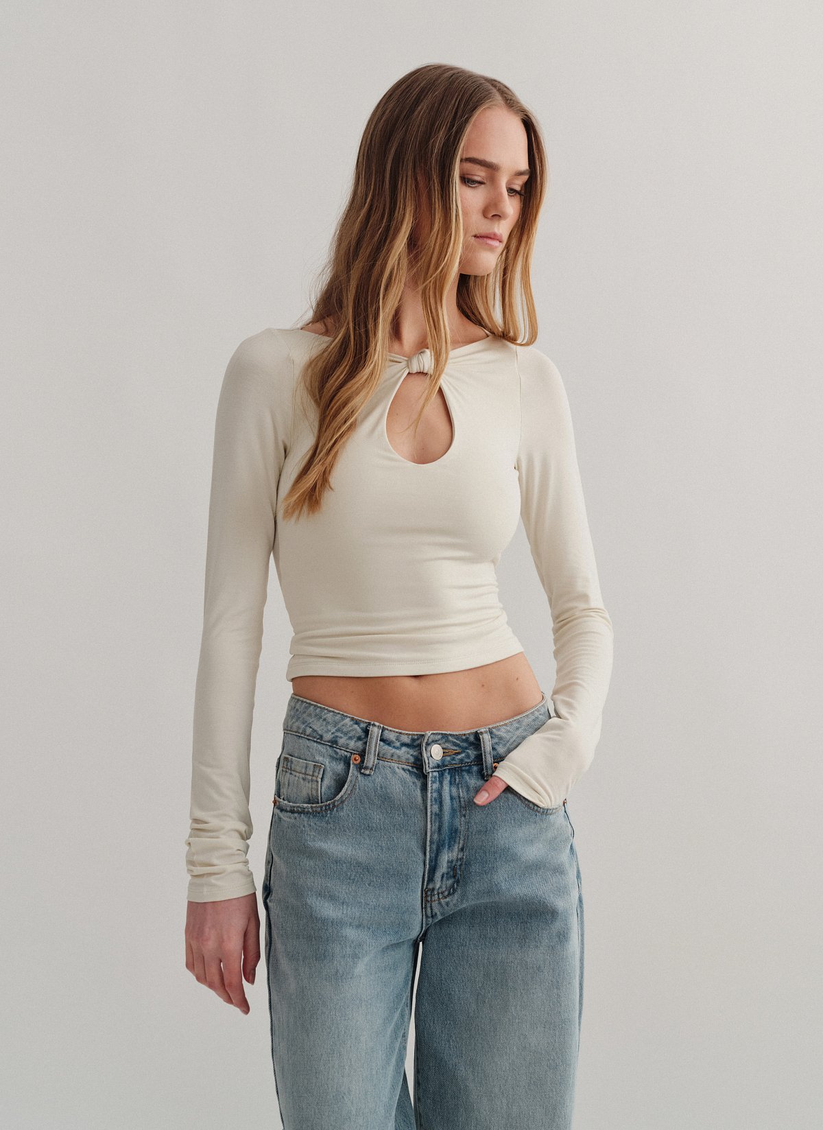 Γυναικεία μακρυμάνικη μπλούζα bamboo