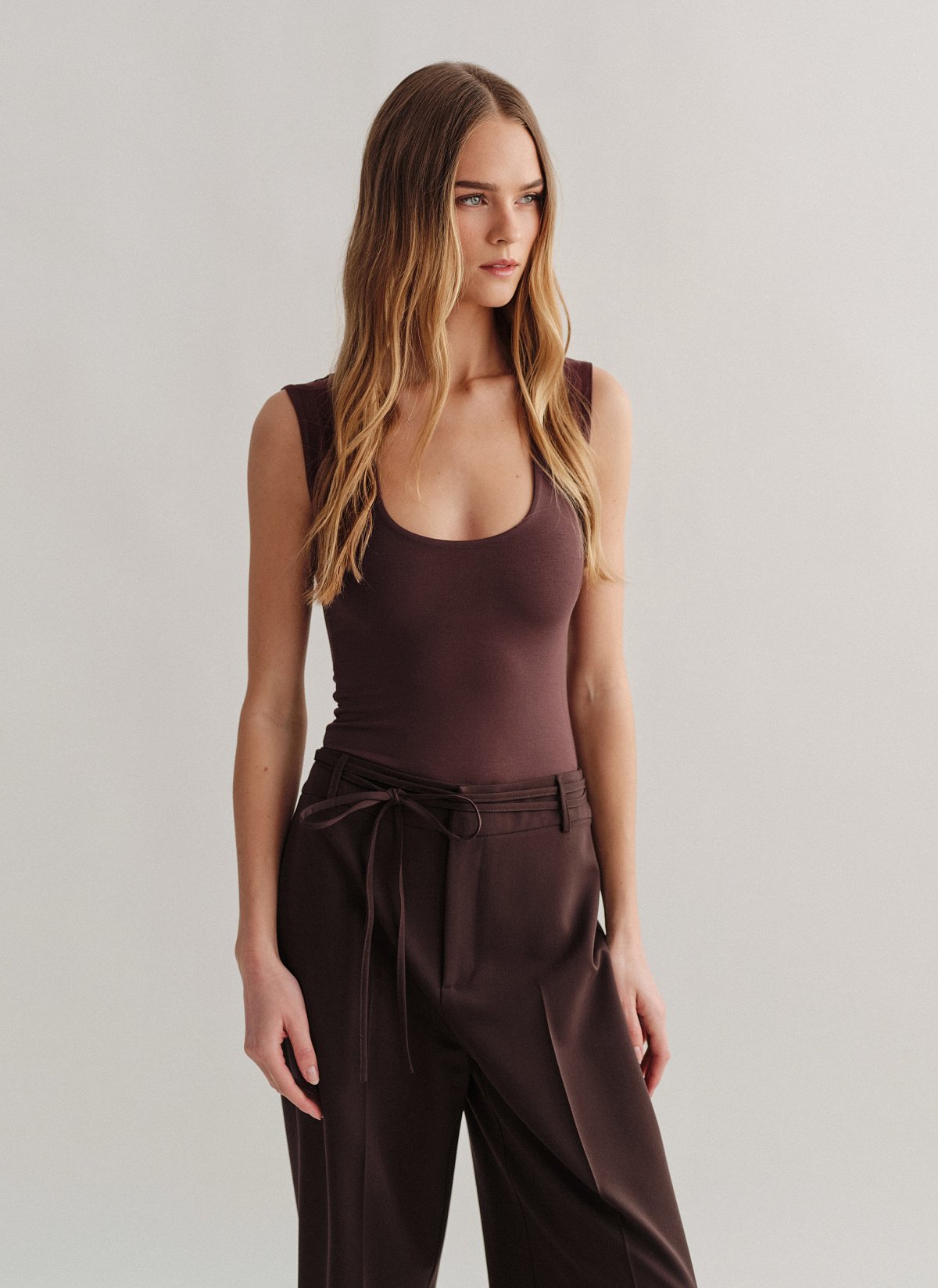 Γυναικείο αμάνικο κορμάκι bamboo