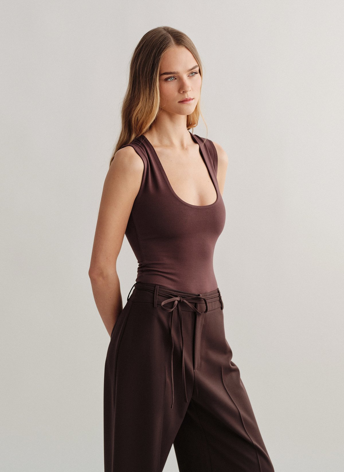 Γυναικείο αμάνικο κορμάκι bamboo