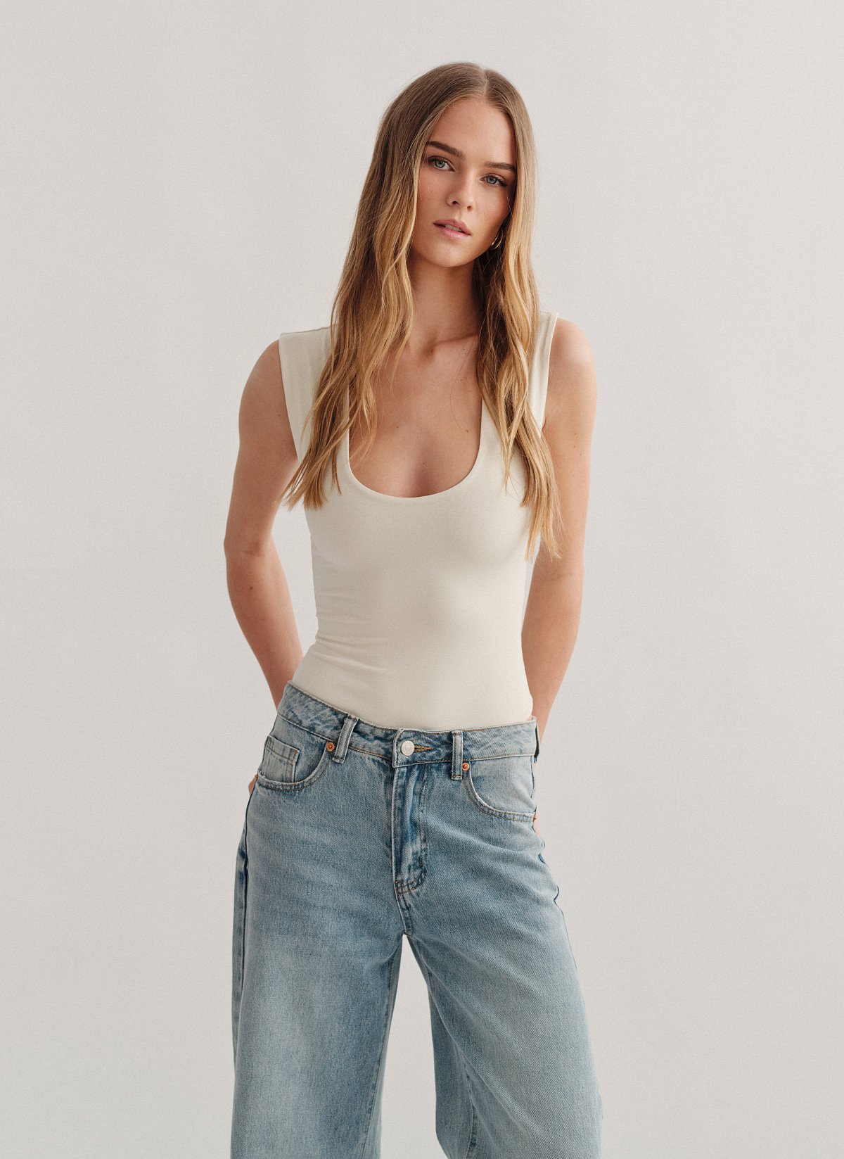 Γυναικείο αμάνικο κορμάκι bamboo