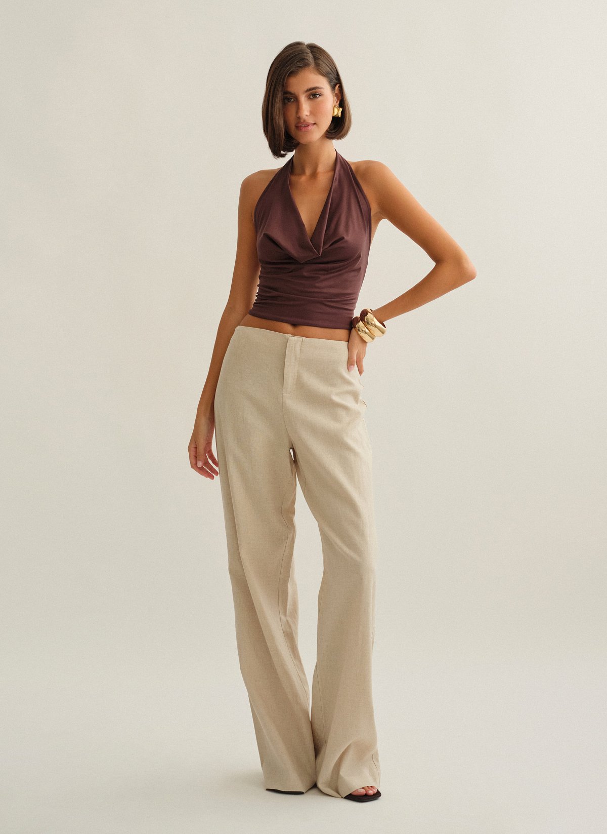 Λινό παντελόνι-8