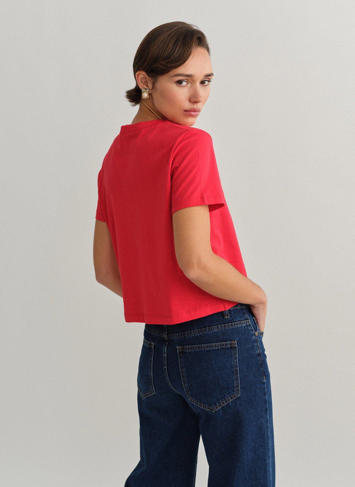 Shortsleeve basic blouse-3