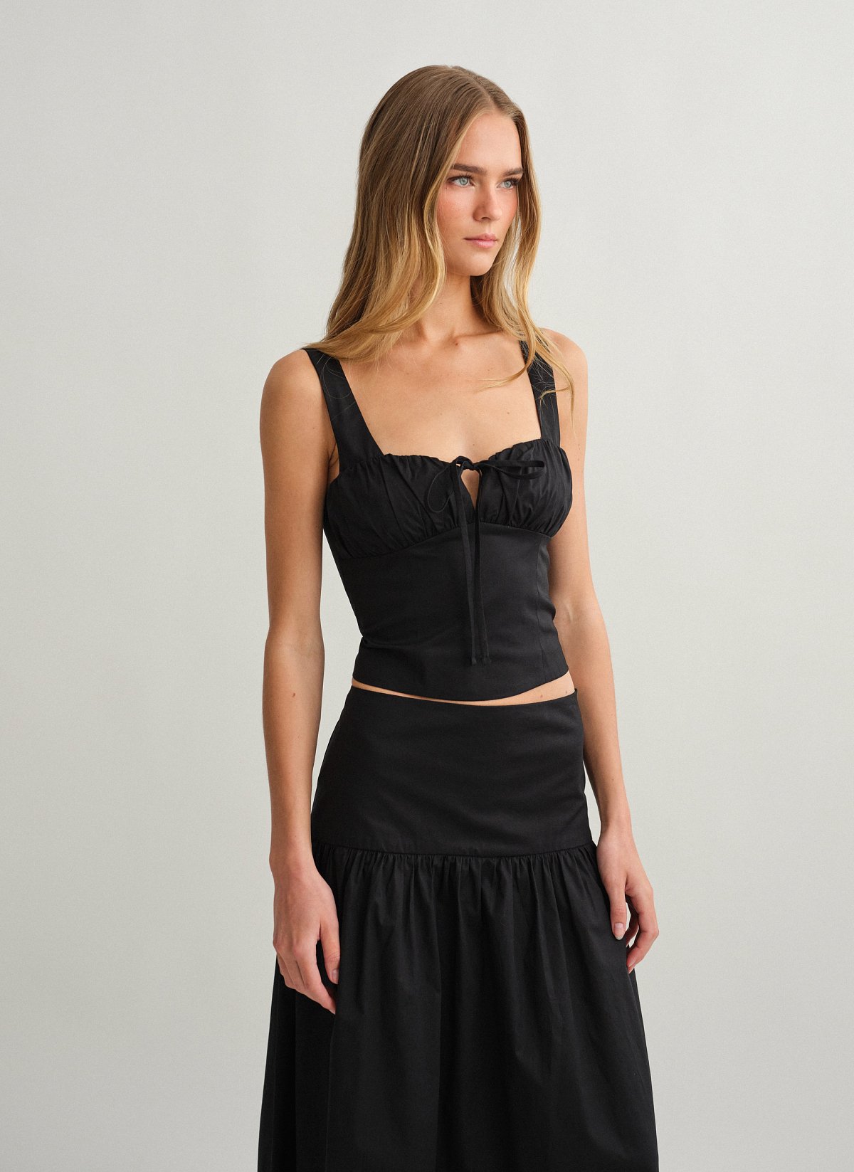 Γυναικείο κορσέ τοπ ποπλίνα