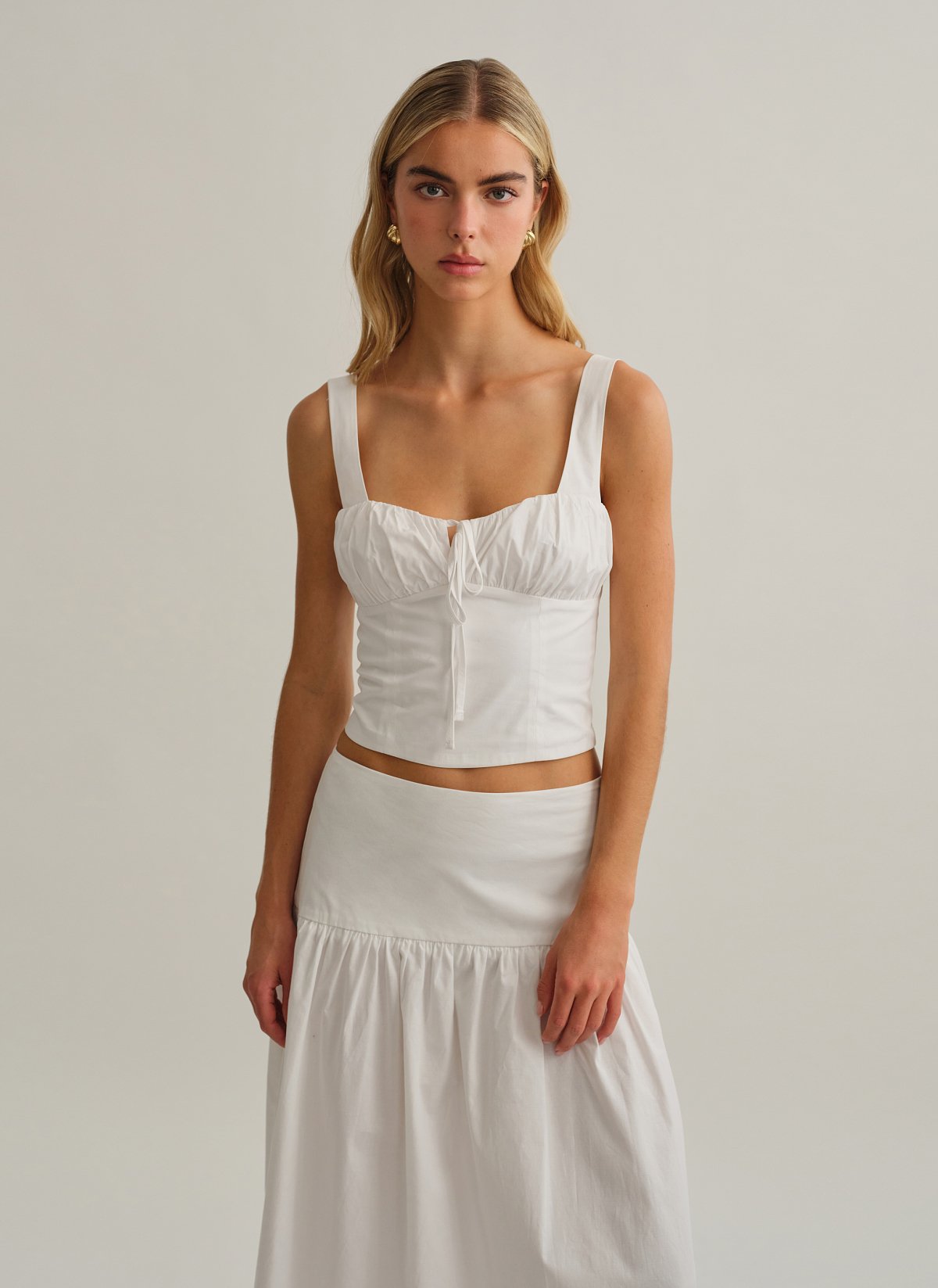 Γυναικείο κορσέ τοπ ποπλίνα