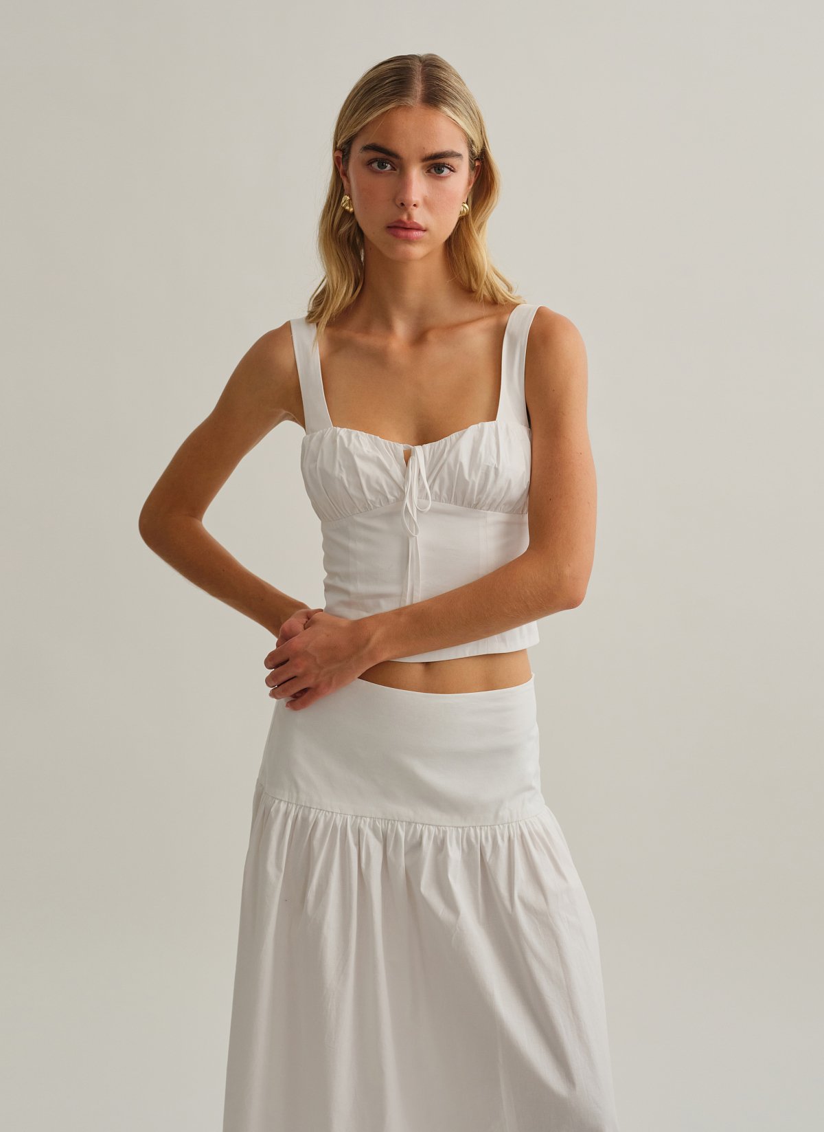 Γυναικείο κορσέ τοπ ποπλίνα