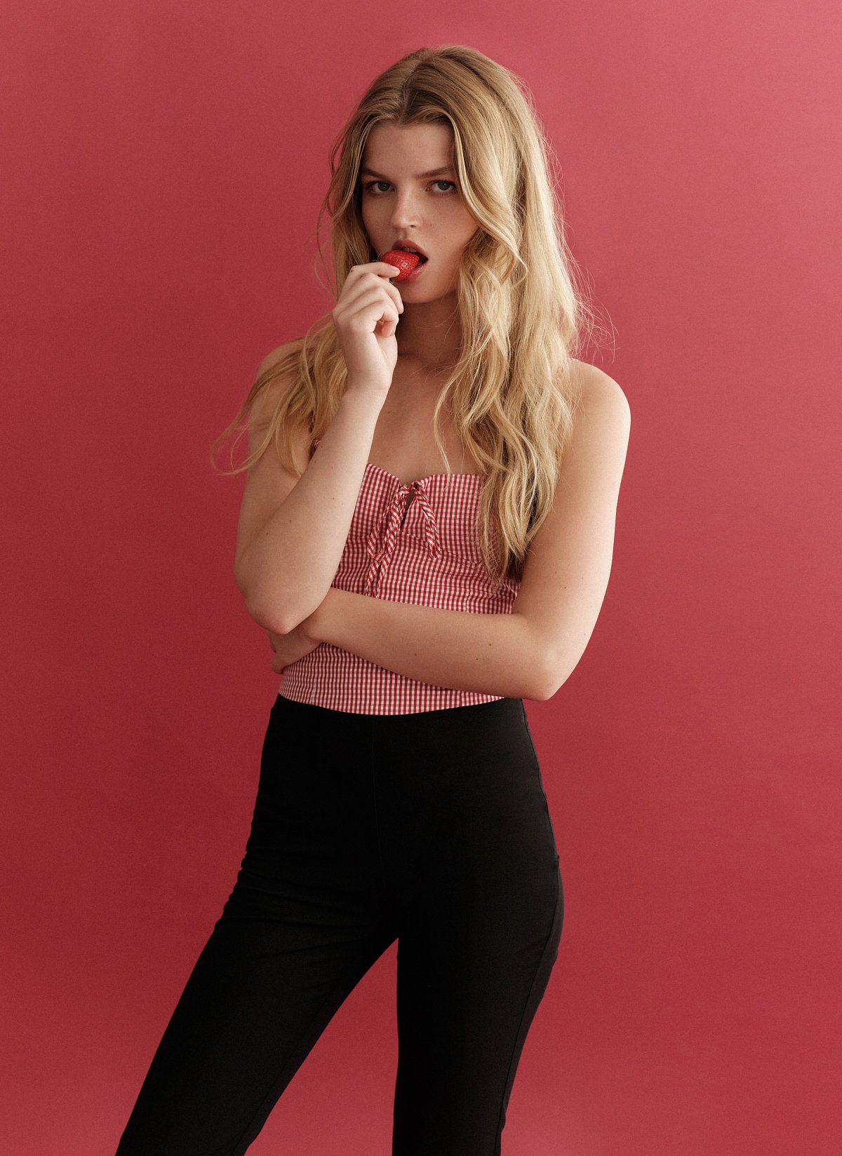 Γυναικείο καρό κορσέ τοπ