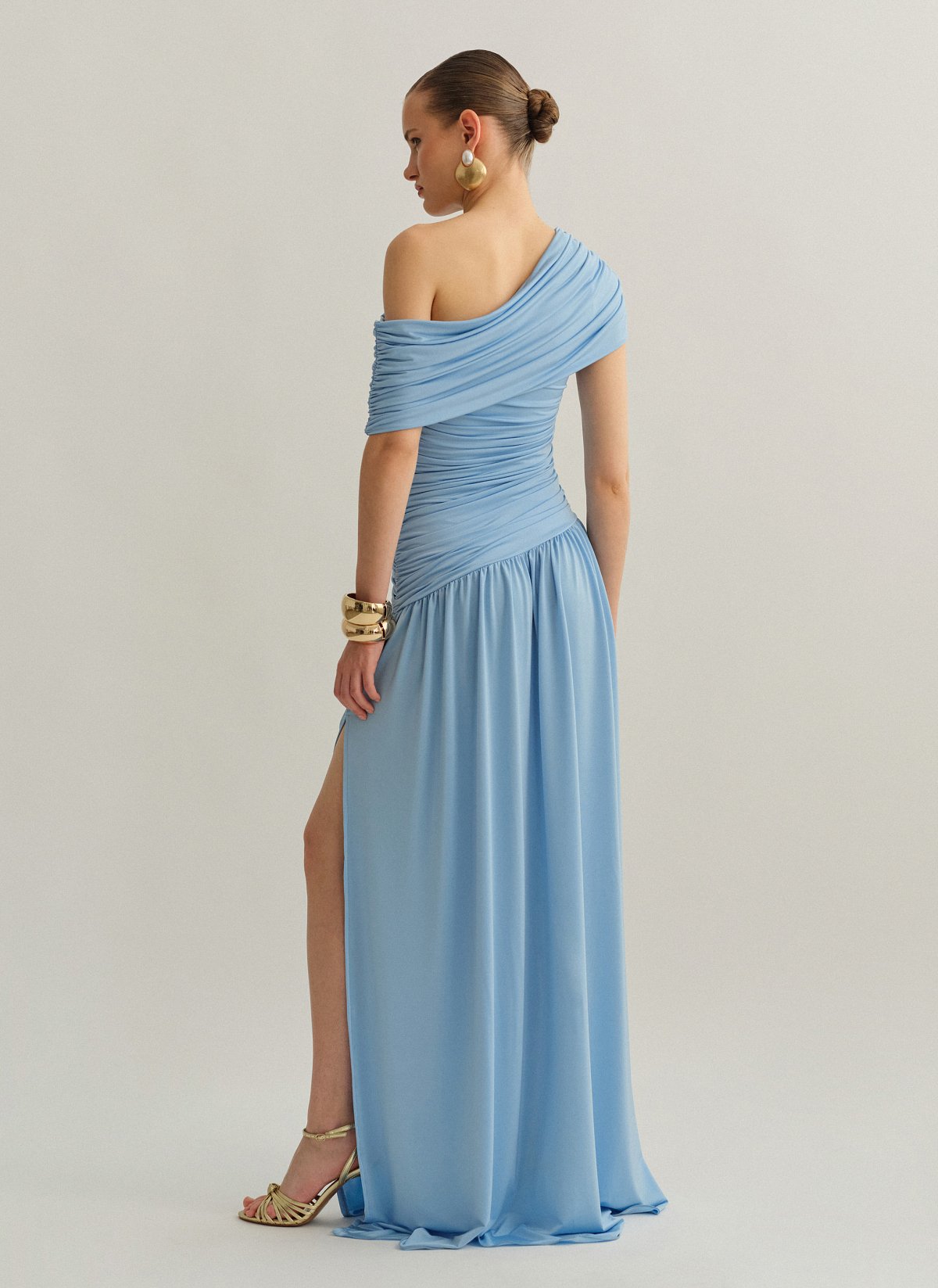 Maxi ruched dress-3