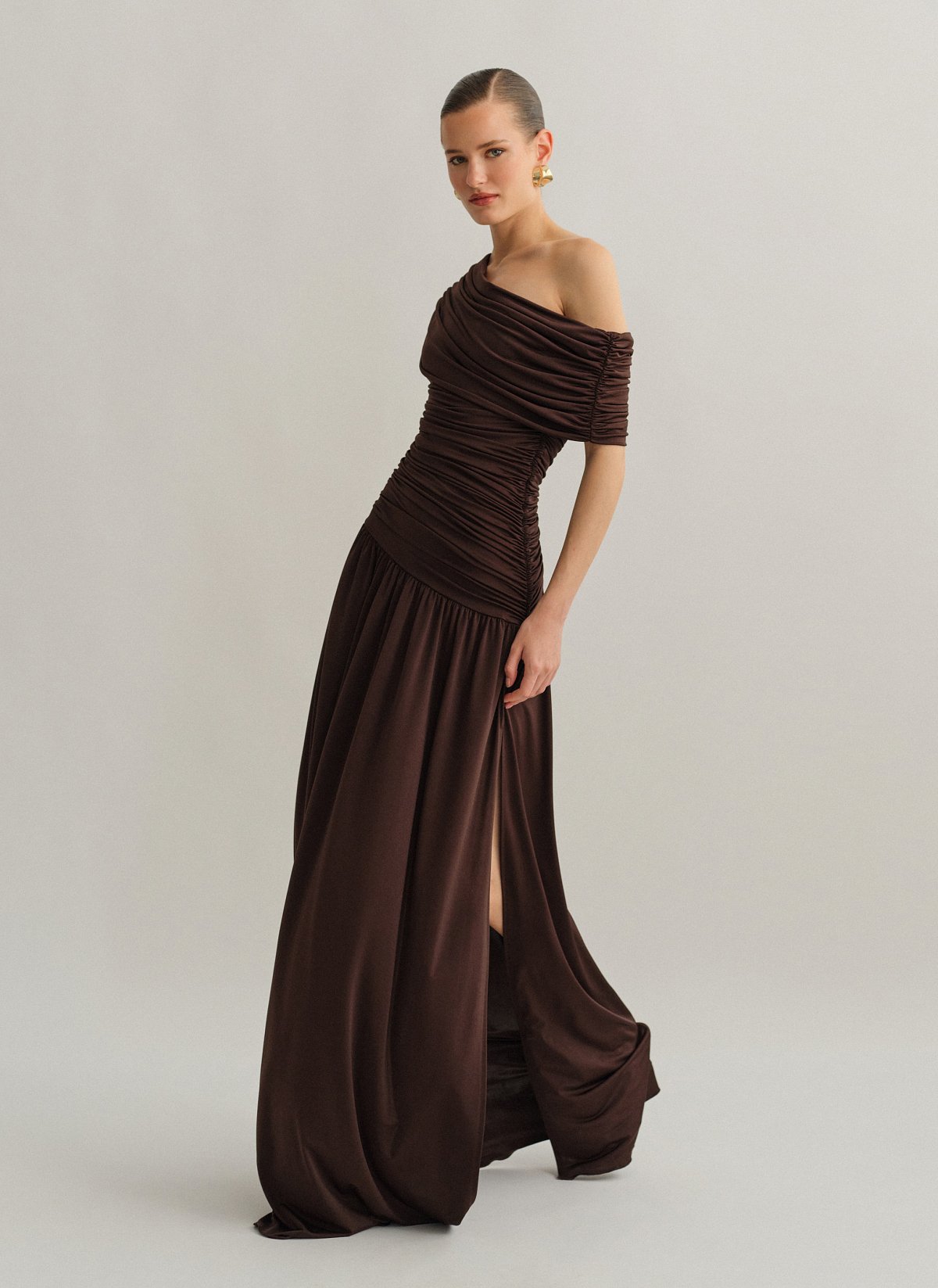 Maxi ruched dress-12