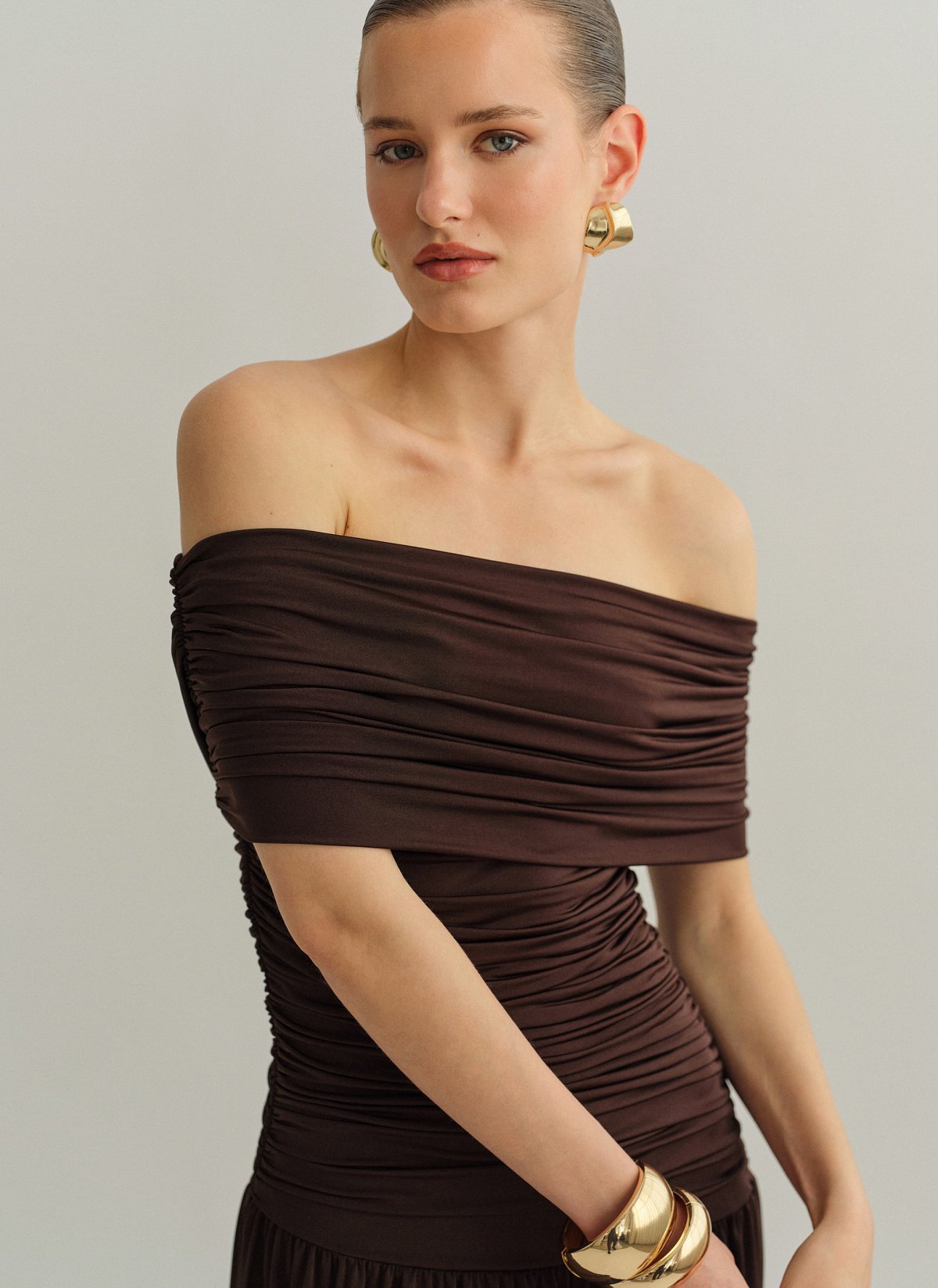 Maxi ruched dress-14