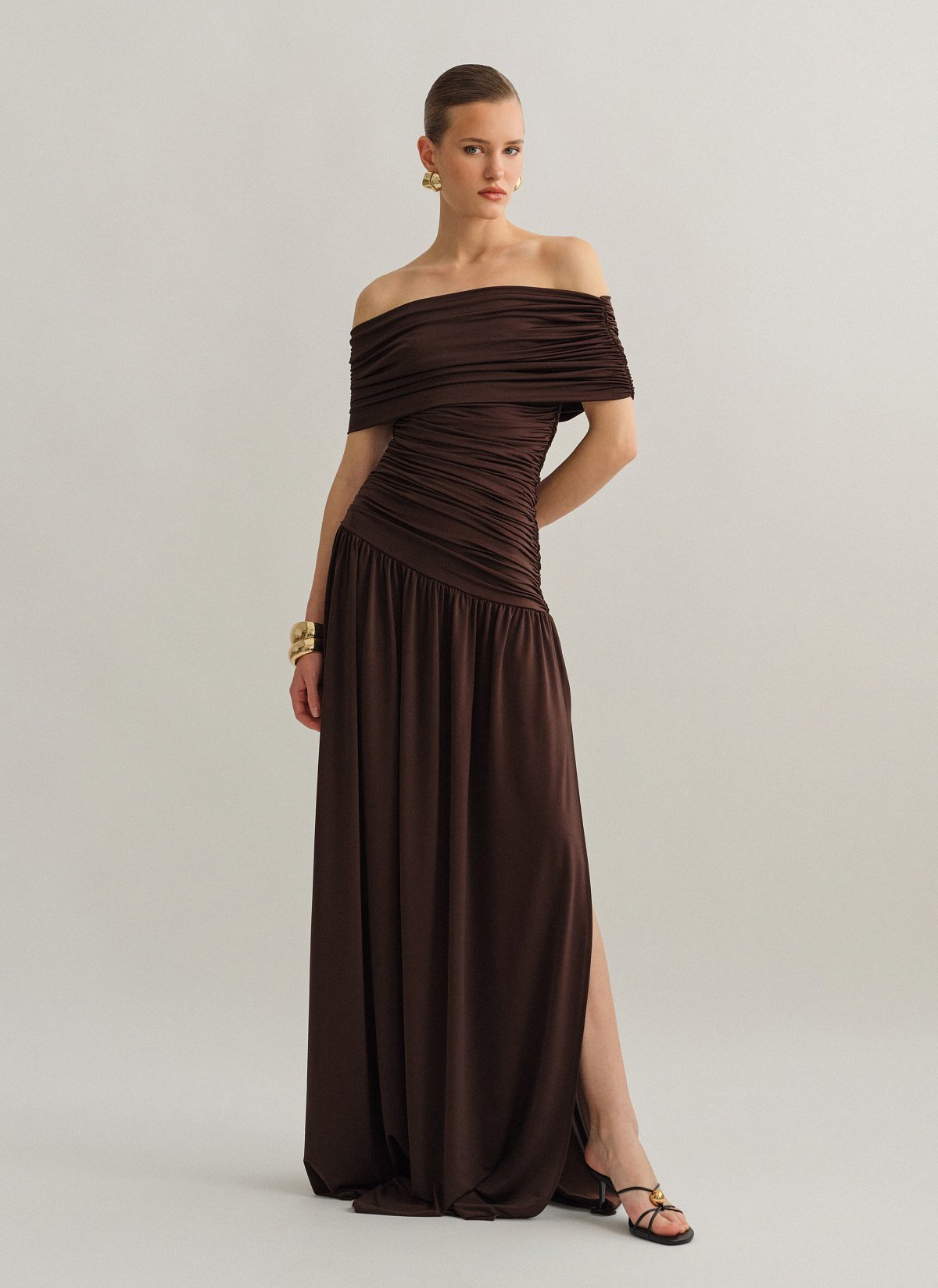 Maxi ruched dress-15
