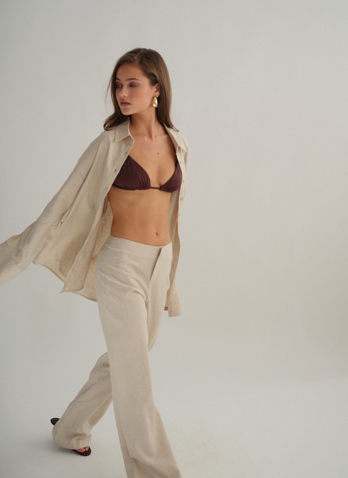 Linen oversized shirt-9