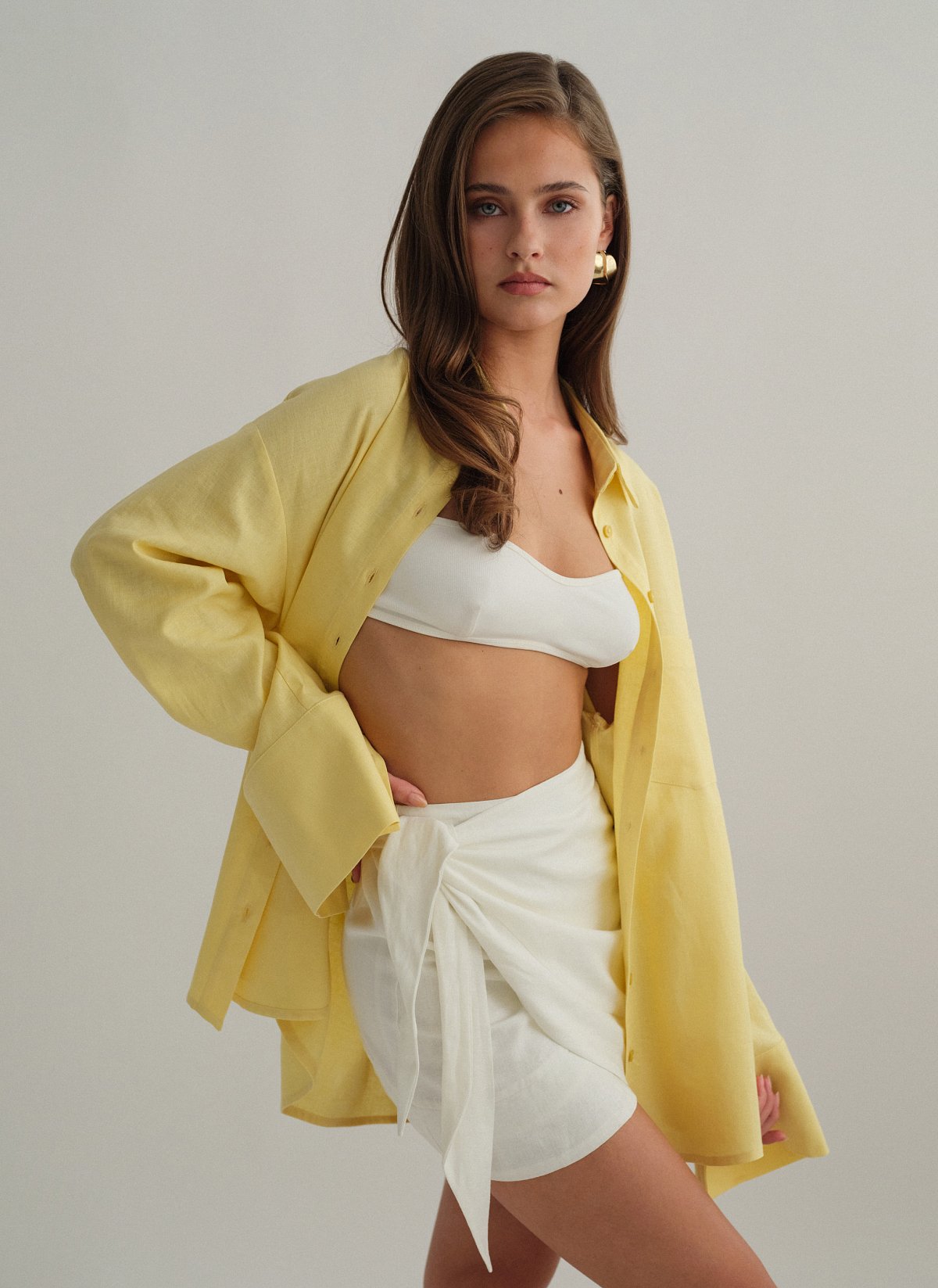 Linen oversized shirt-18