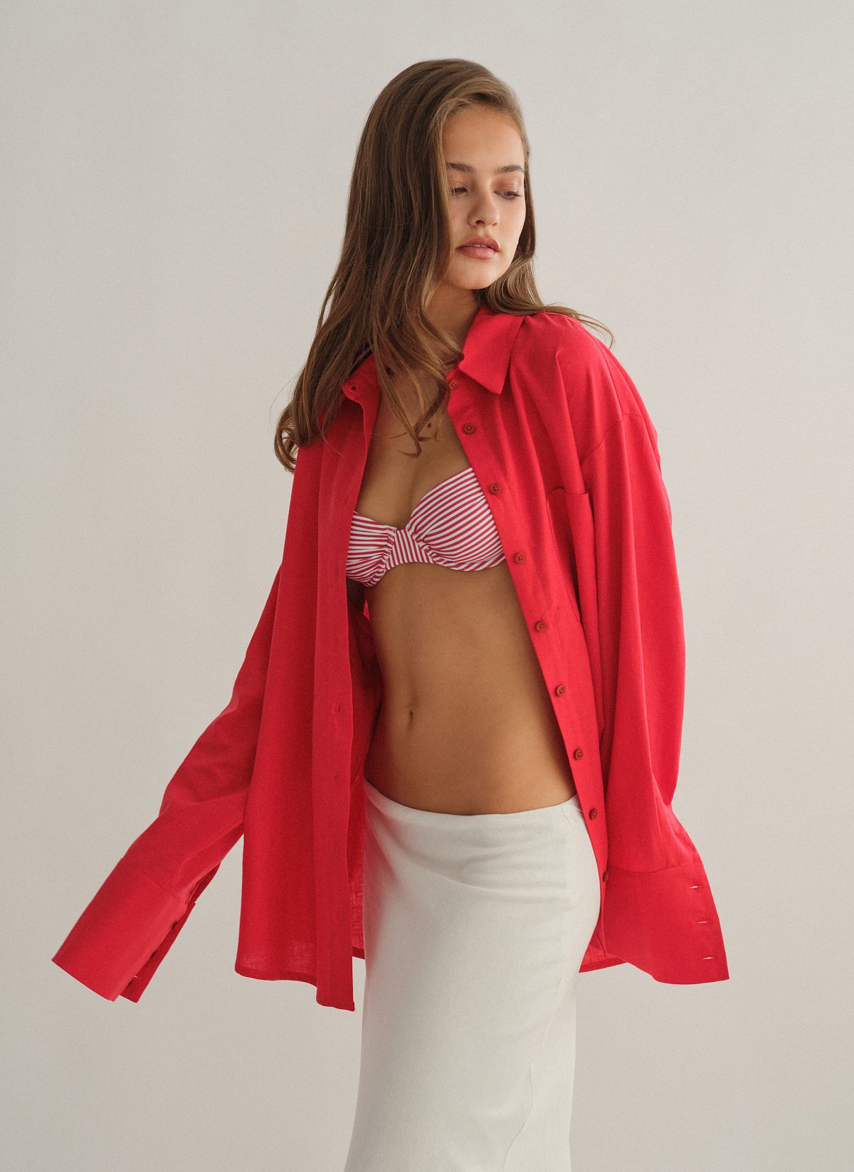 Linen oversized shirt-23