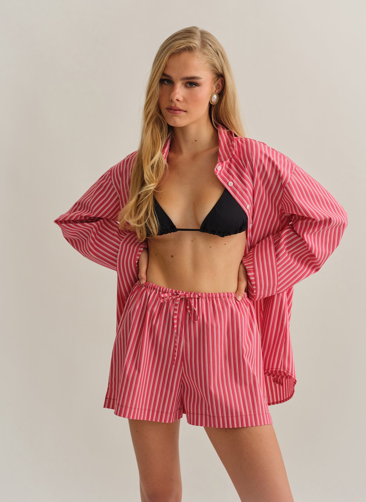 Γυναικείο ριγέ σορτς