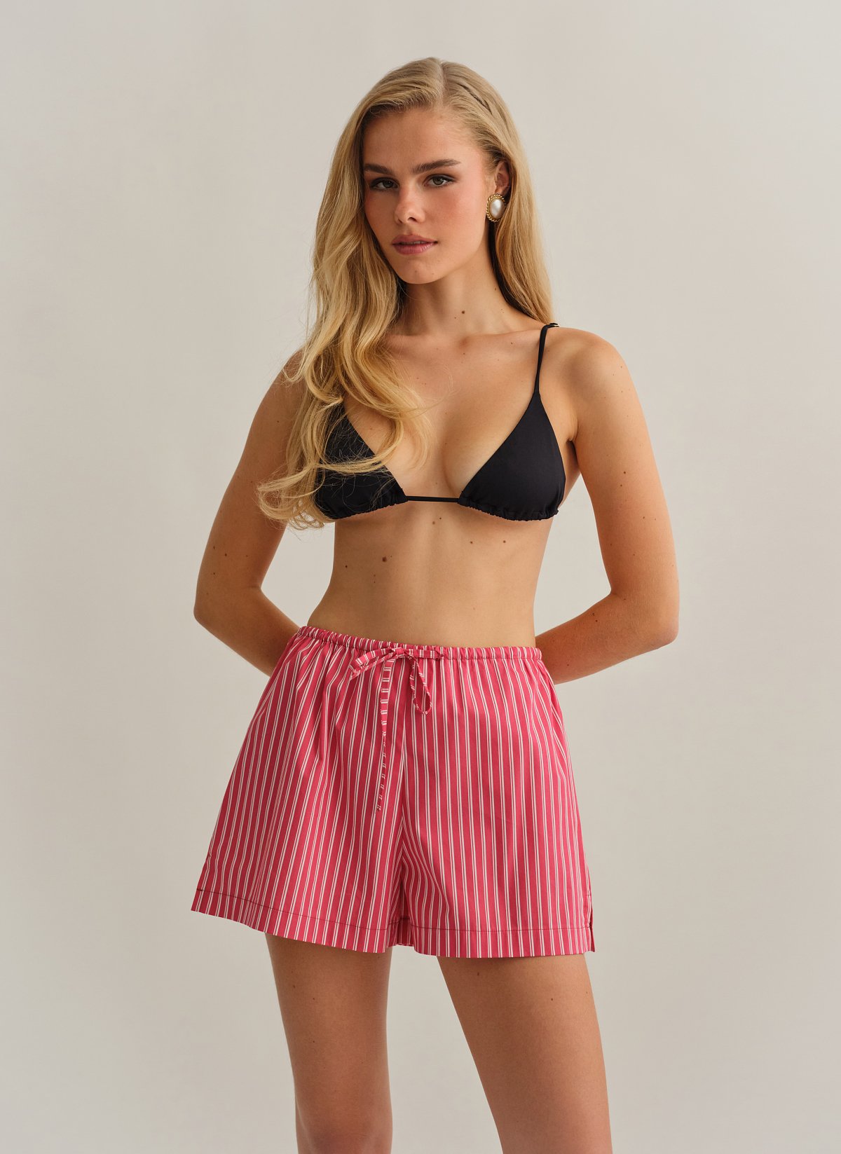 Γυναικείο ριγέ σορτς