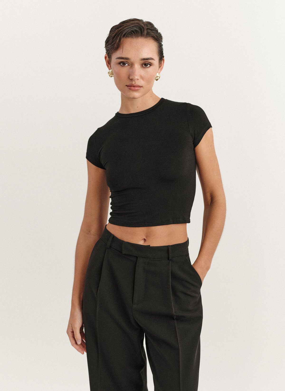 Γυναικείο κοντομάνικο basic τοπ bamboo