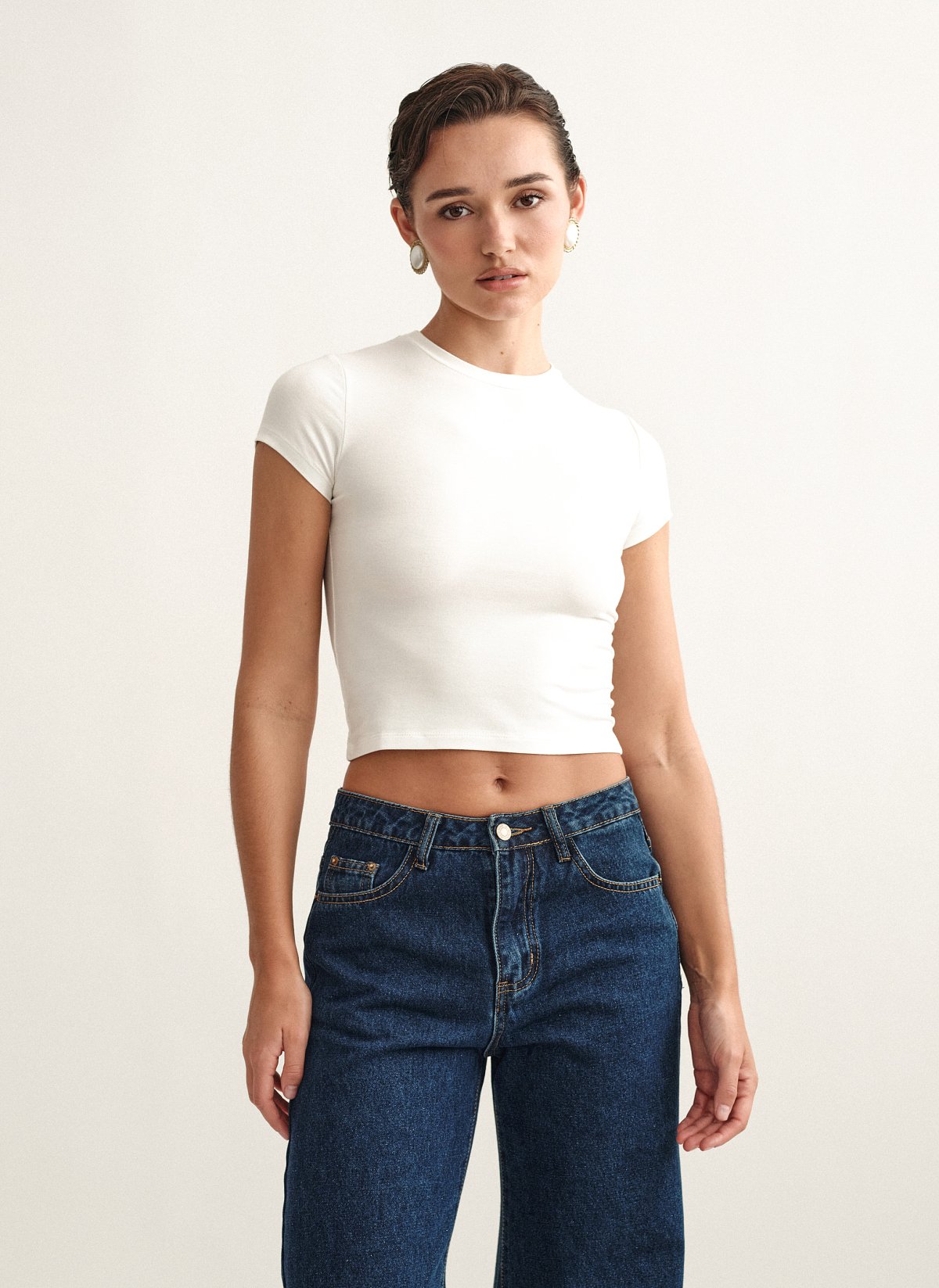 Γυναικείο κοντομάνικο basic τοπ bamboo