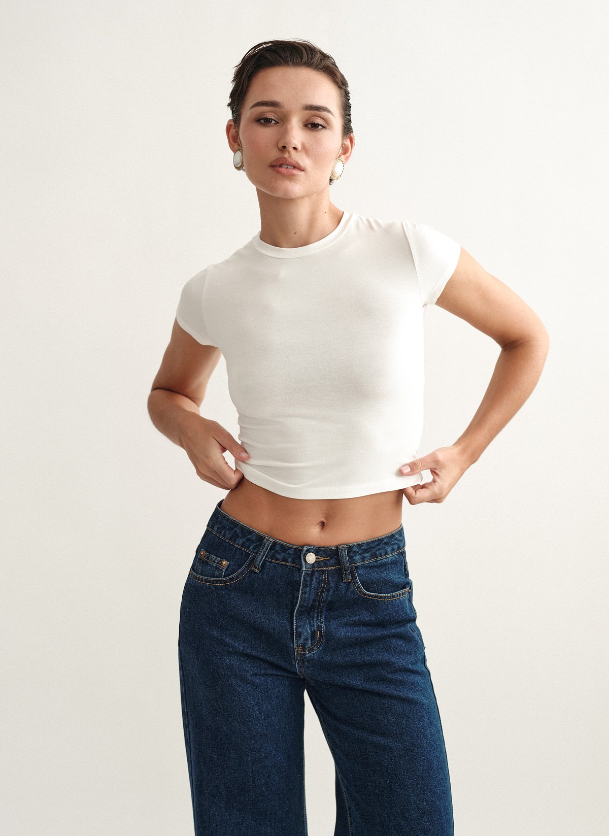 Γυναικείο κοντομάνικο basic τοπ bamboo