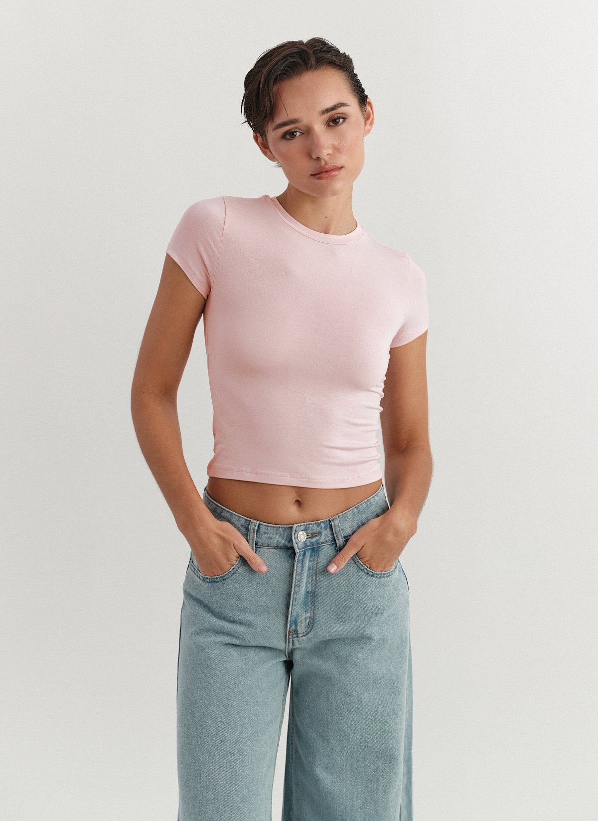 Γυναικείο κοντομάνικο basic τοπ bamboo