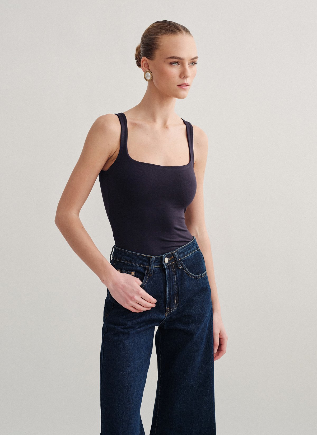 Γυναικείο αμάνικη μπλούζα bamboo