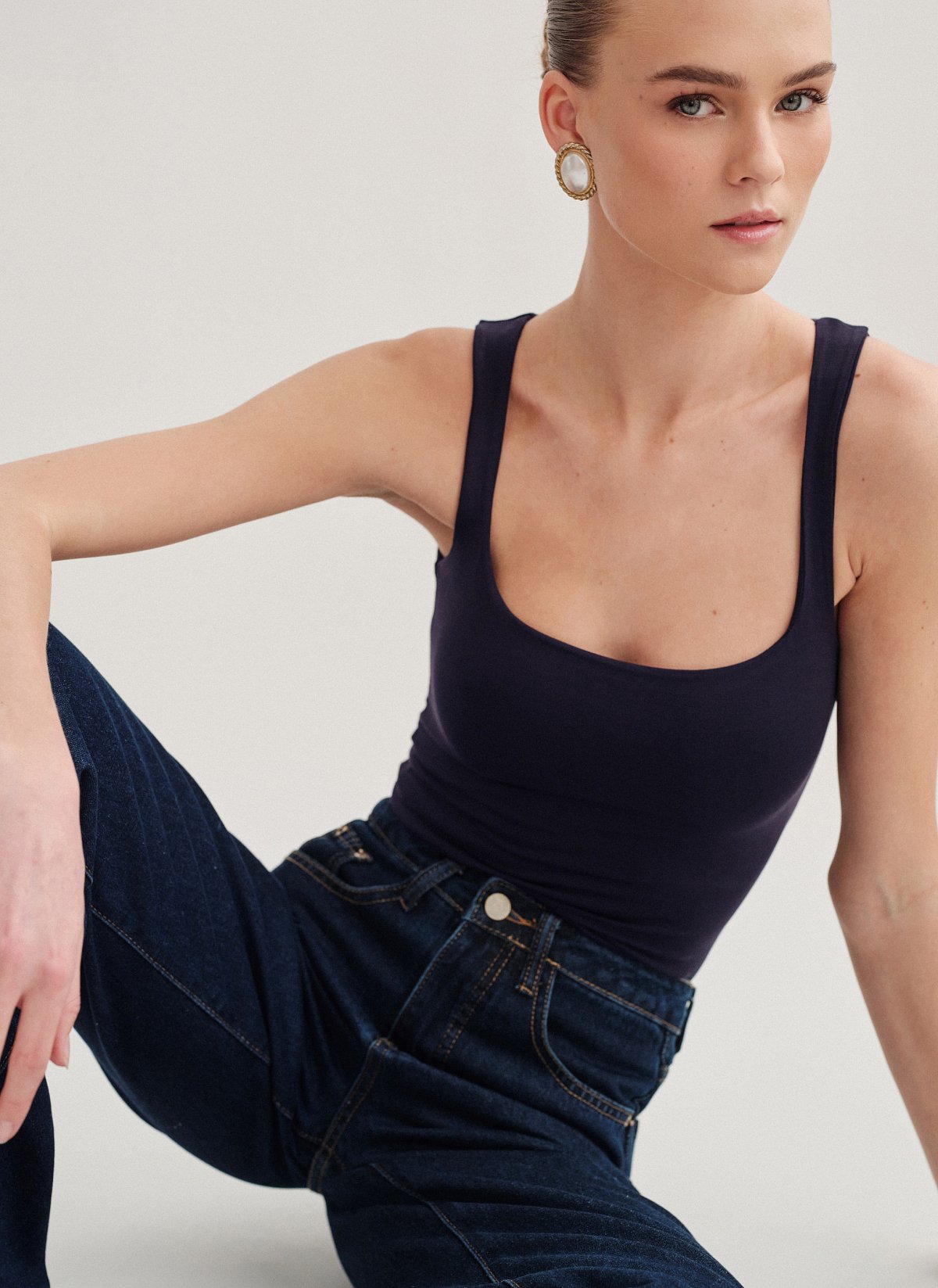 Γυναικείο αμάνικη μπλούζα bamboo