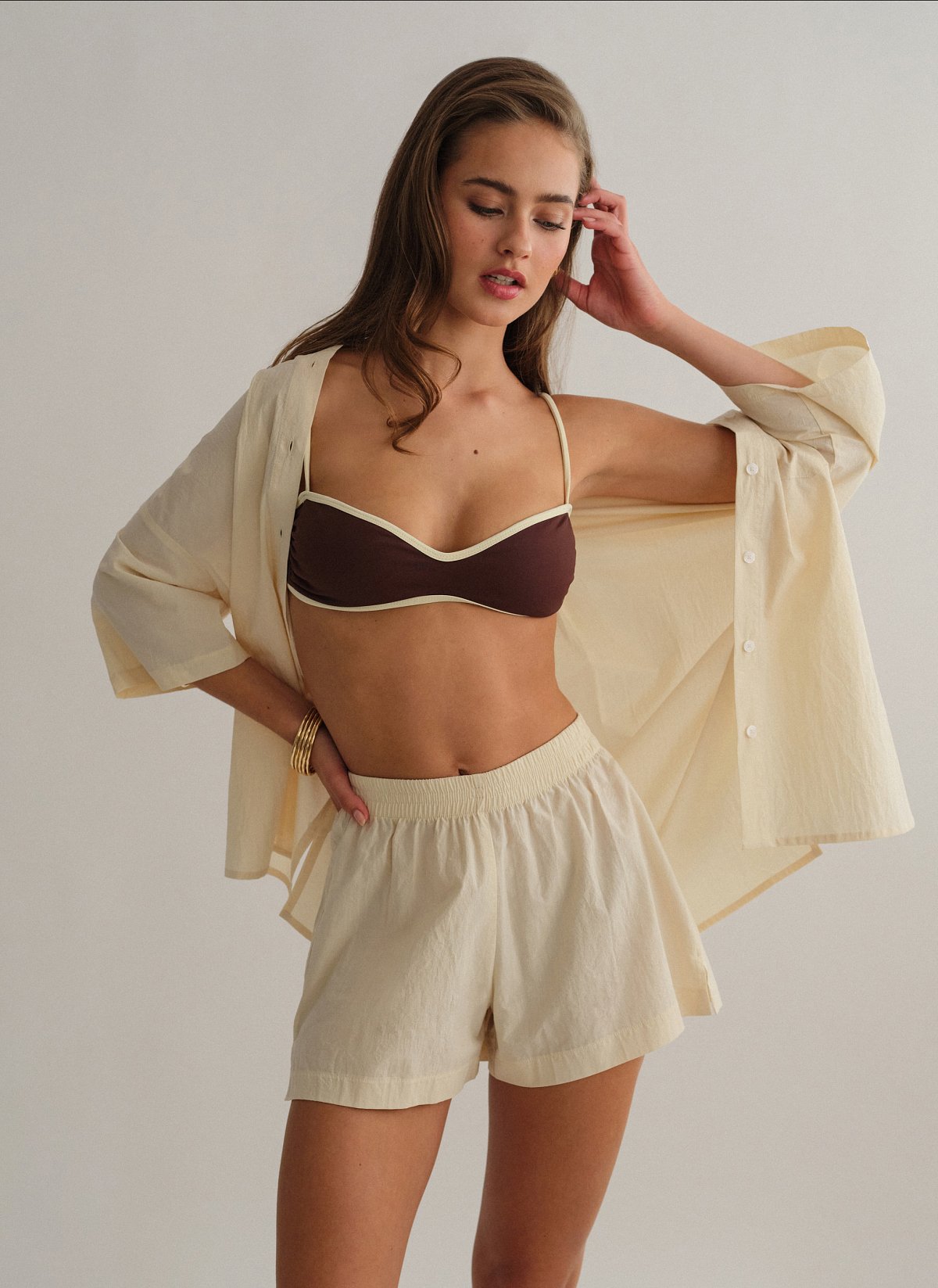 Crinckle-effect shorts-3