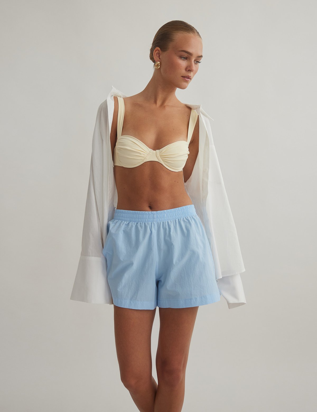 Crinckle-effect shorts-13