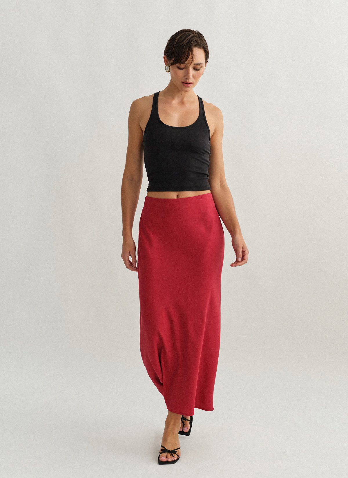 Midi textured skirt-12