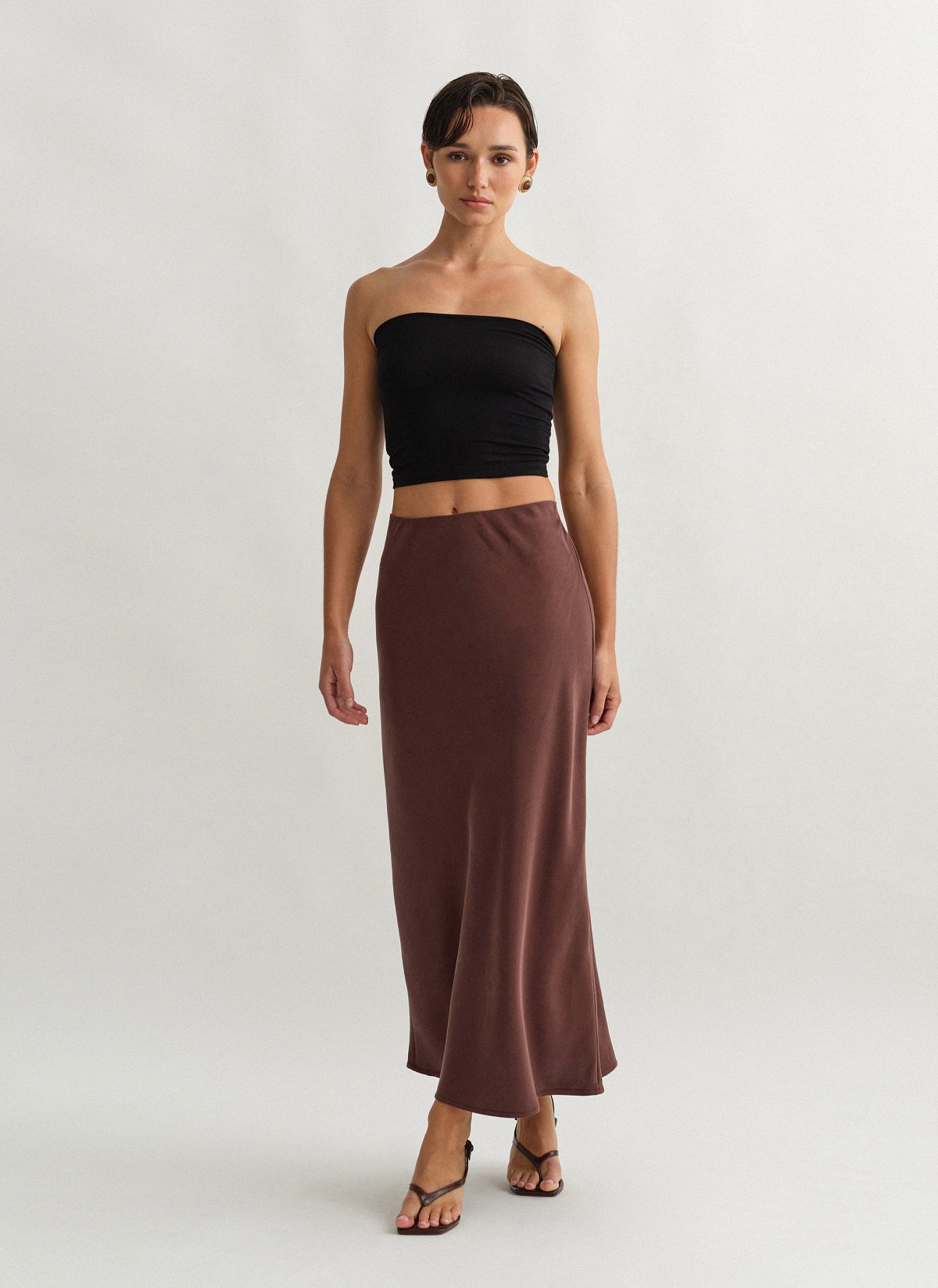 Midi textured skirt-2