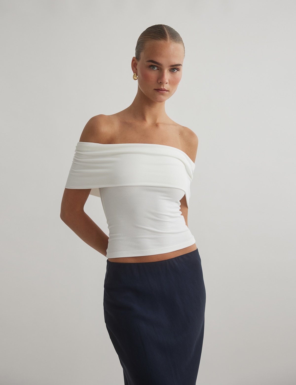 Γυναικείο off-shoulder τοπ bamboo