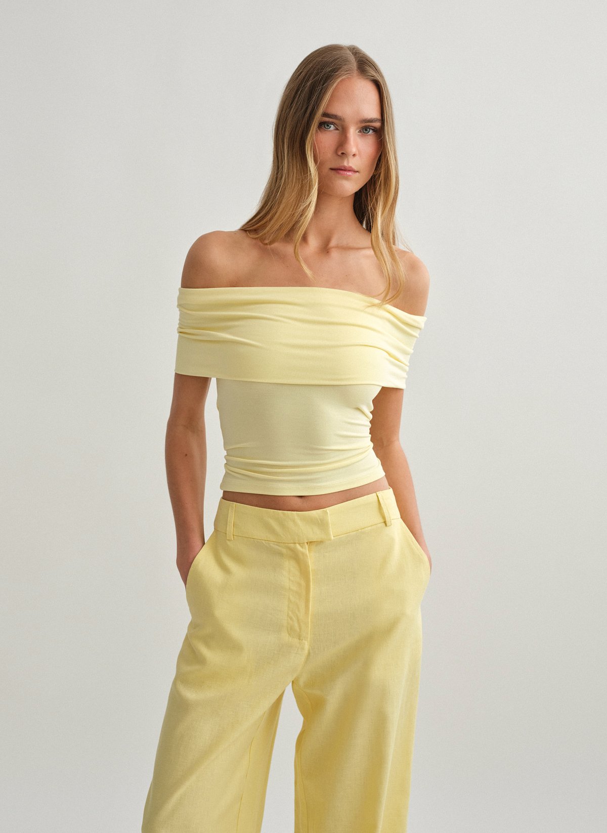 Γυναικείο off-shoulder τοπ bamboo