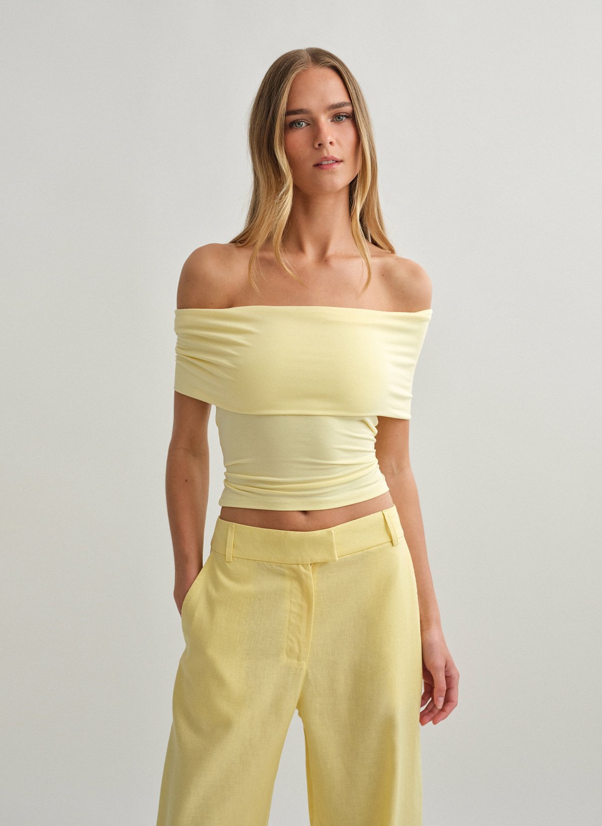 Γυναικείο off-shoulder τοπ bamboo