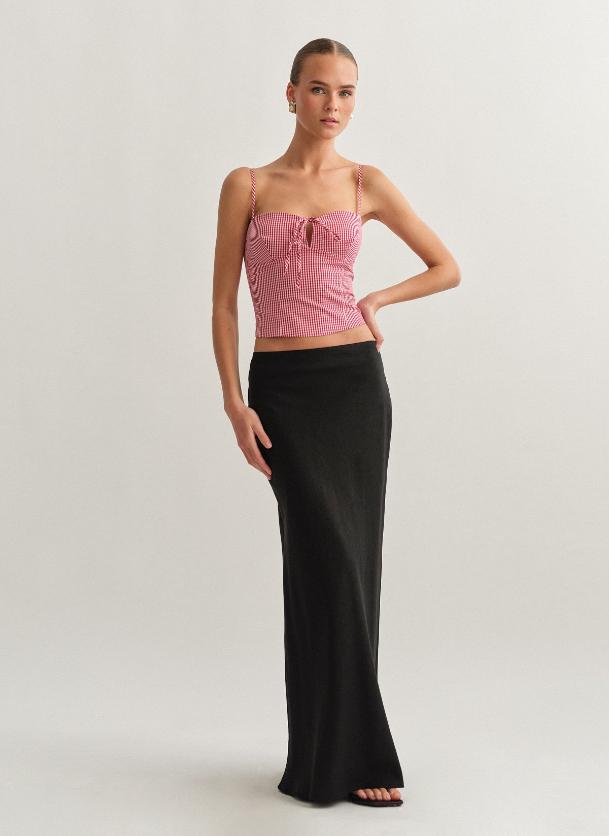 Γυναικεία λινή μακριά φούστα