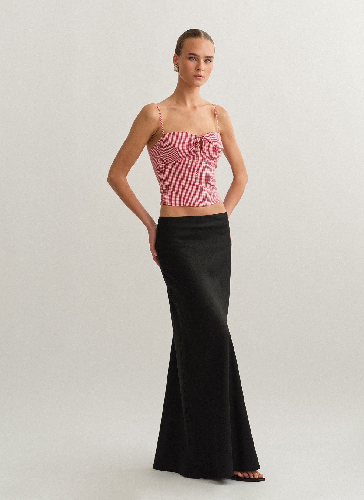 Γυναικεία λινή μακριά φούστα