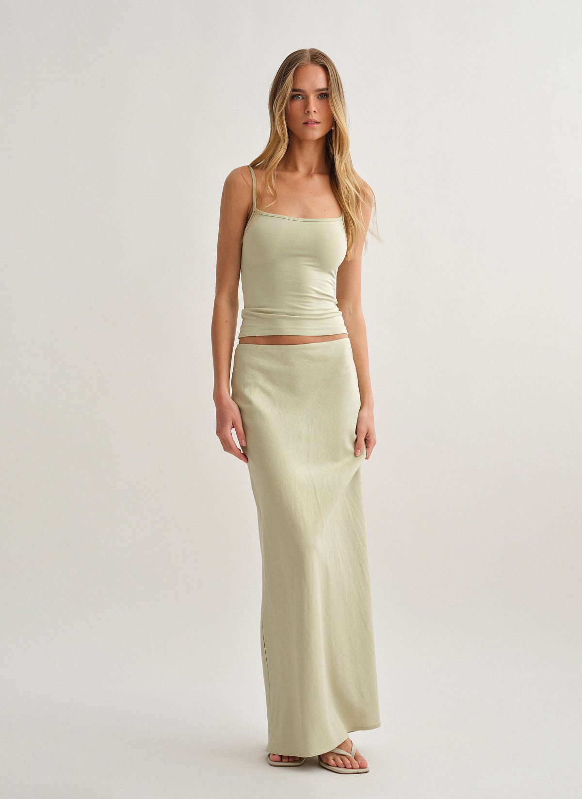 Γυναικεία λινή μακριά φούστα