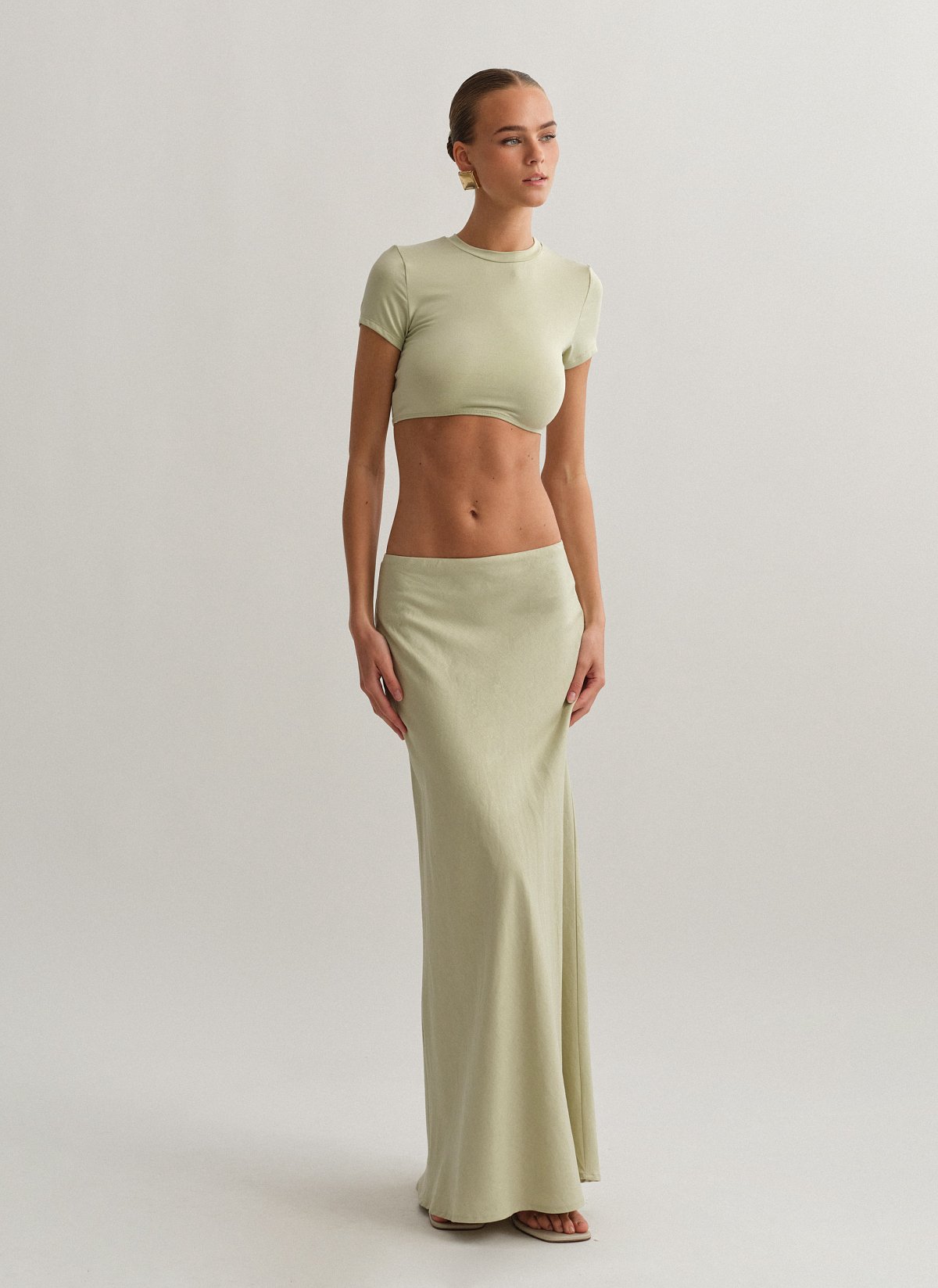 Γυναικεία λινή μακριά φούστα