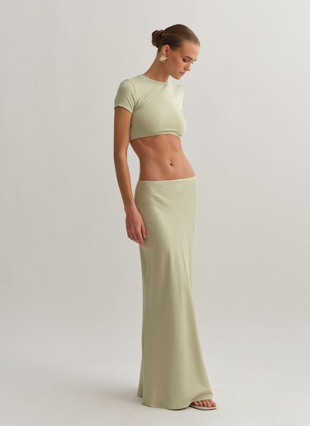 Γυναικεία λινή μακριά φούστα