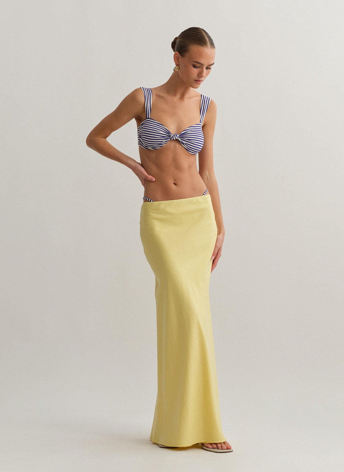 Γυναικεία λινή μακριά φούστα