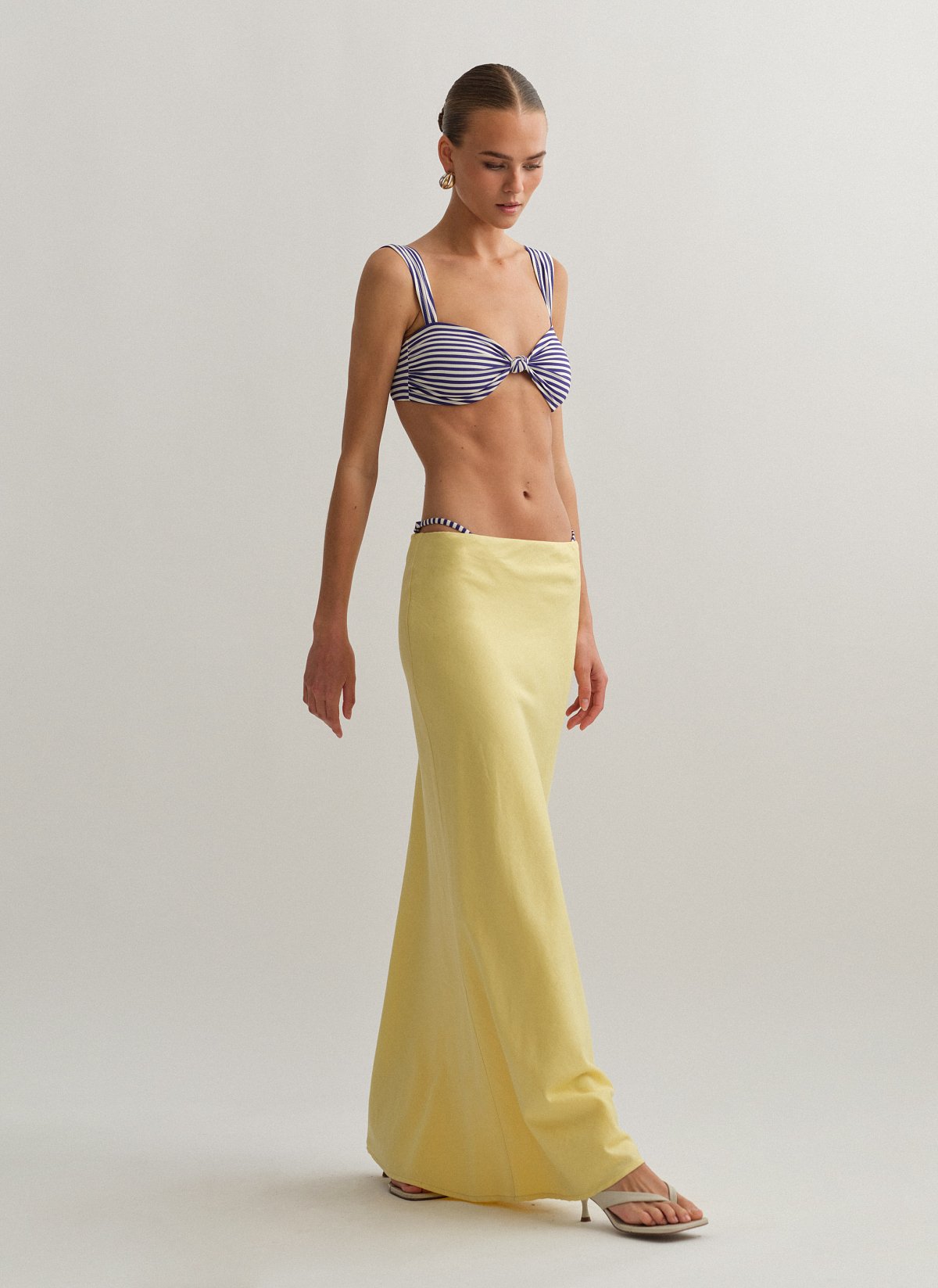 Γυναικεία λινή μακριά φούστα