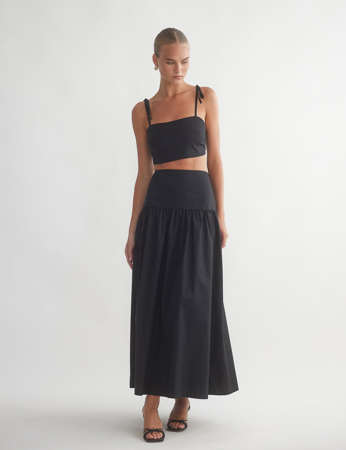 Γυναικεία μακριά φούστα ποπλίνα