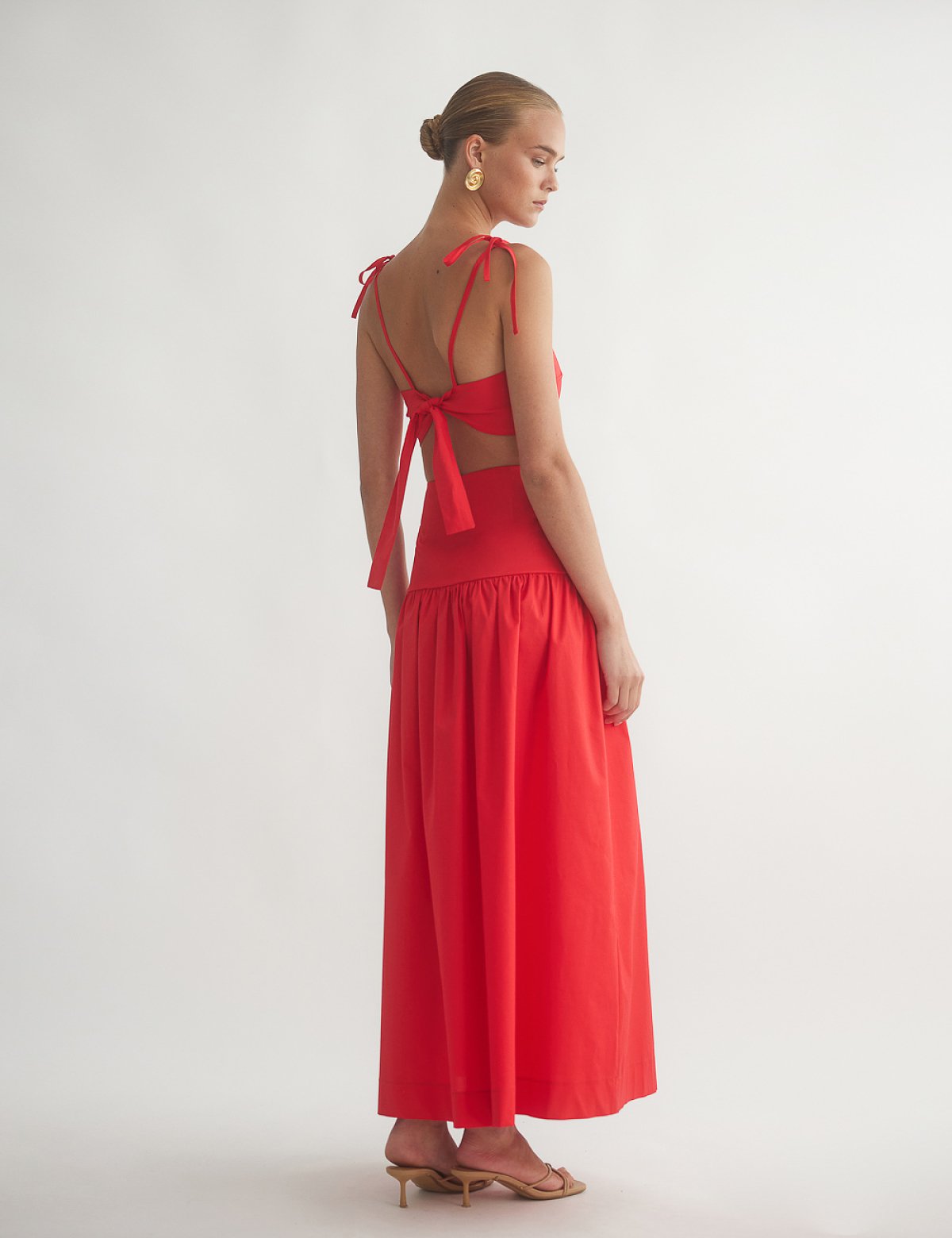 Γυναικεία μακριά φούστα ποπλίνα