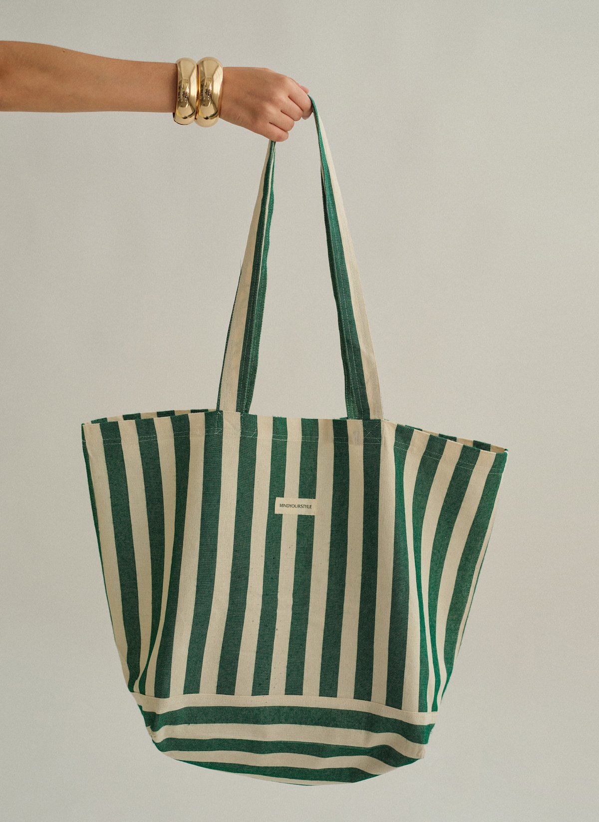 Γυναικεία ριγέ τσάντα θαλάσσης