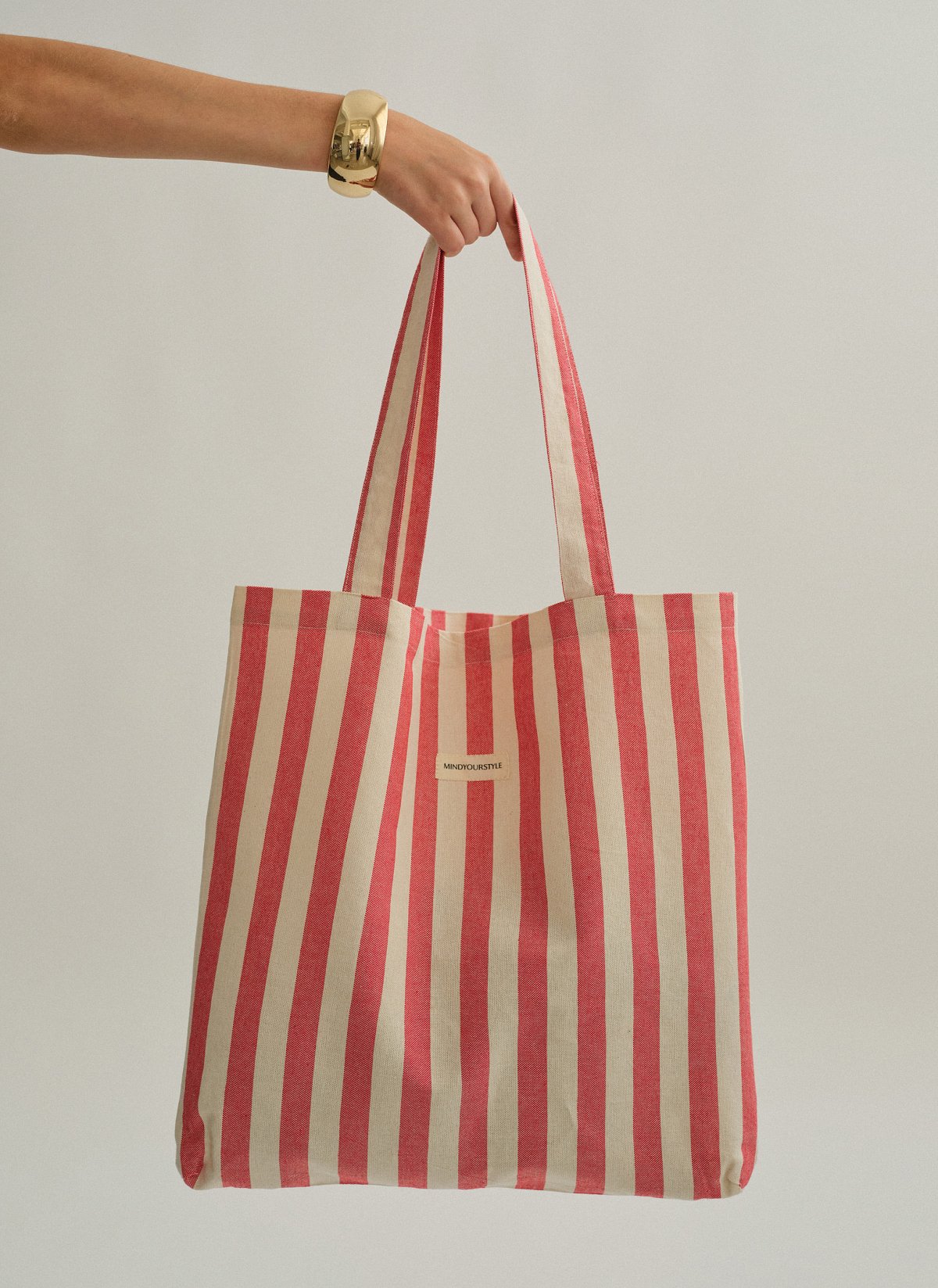 Γυναικεία ριγέ tote bag