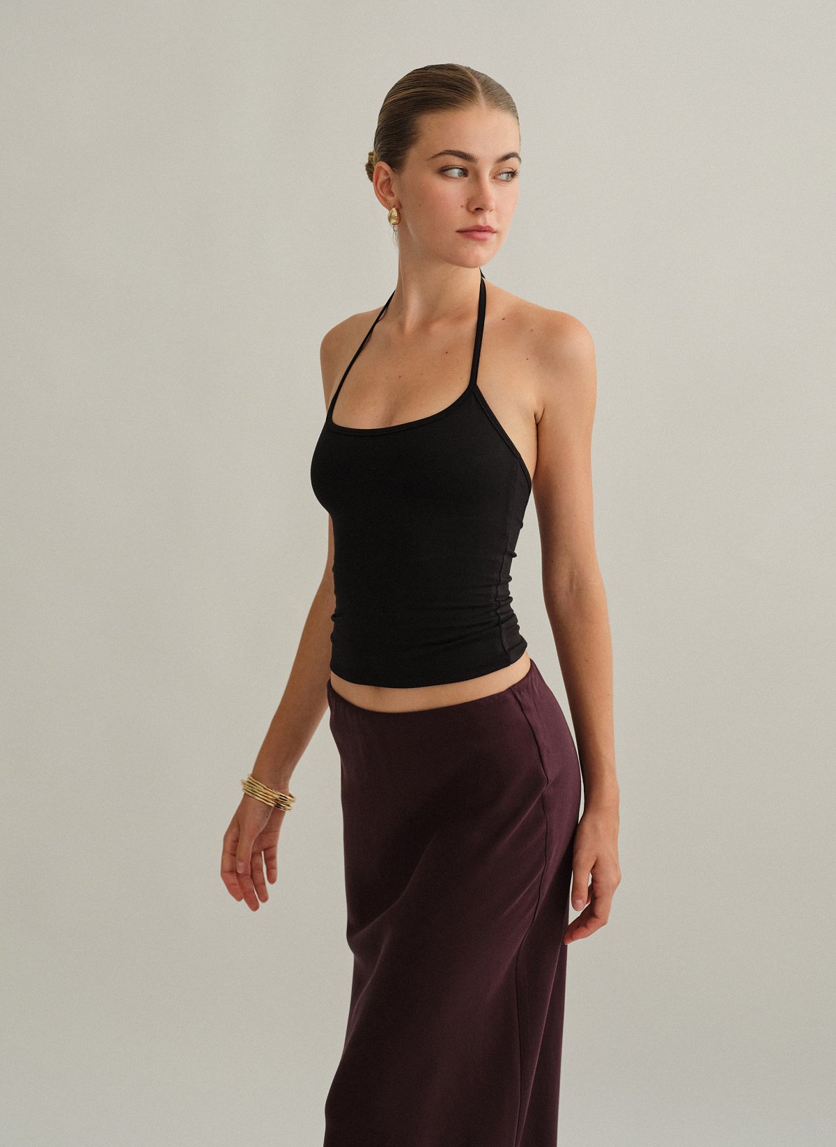 Halter τοπ με δέσιμο bamboo-3