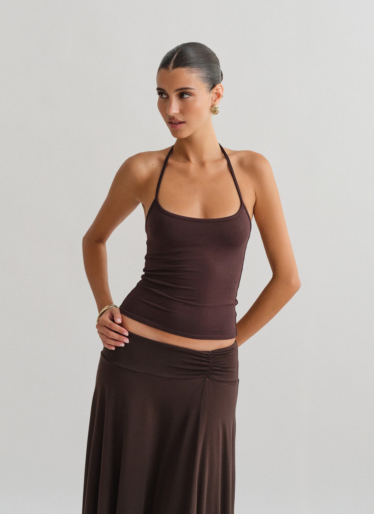 Halter τοπ με δέσιμο bamboo-1