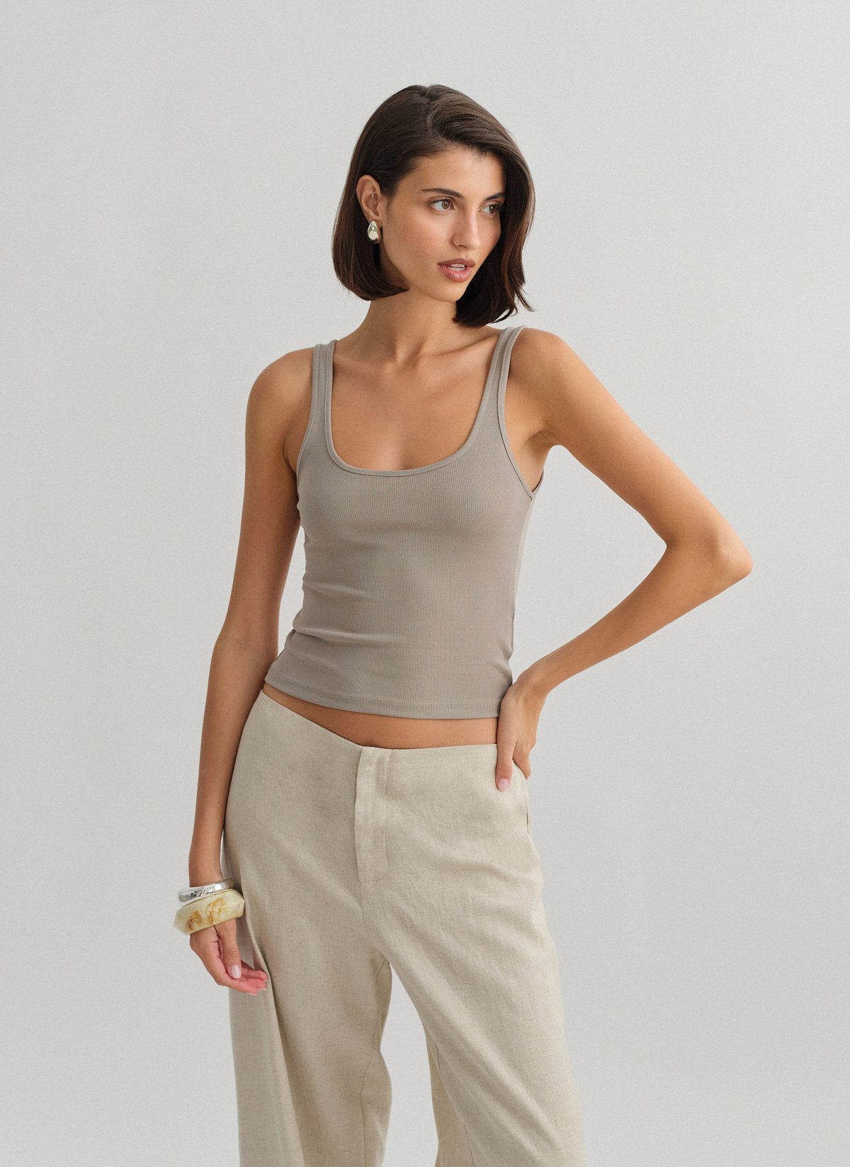 Sleeveless ribbed blouse-14
